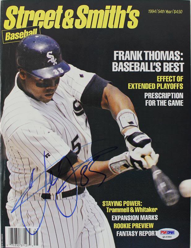 White Sox Frank Thomas Authentic Signed 1994 Baseball Magazine PSA/DNA #Q12350