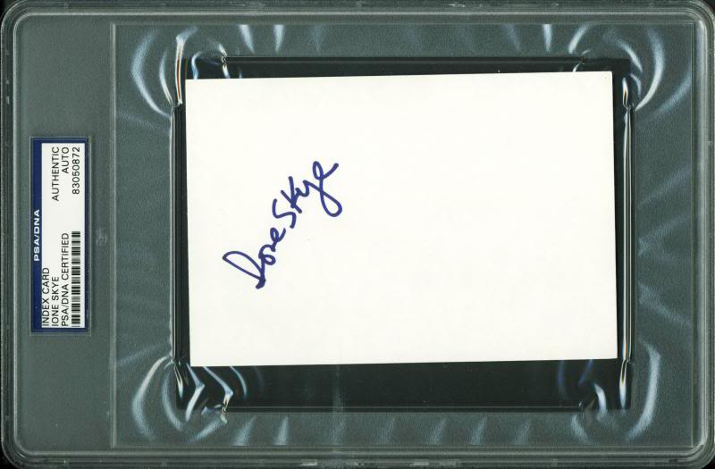 Ione Skye Authentic Signed 4X6 Index Card Autographed PSA/DNA Slabbed 2
