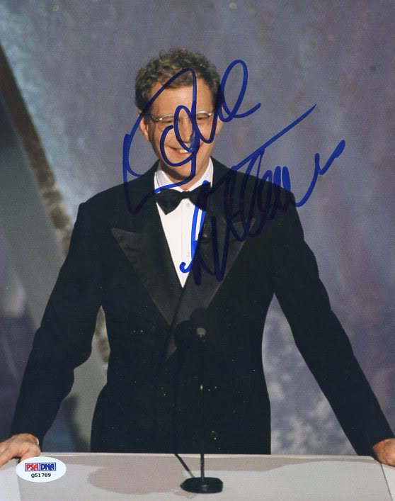 David Letterman The Late Show Signed Authentic 8X10 Photo PSA/DNA #Q51789