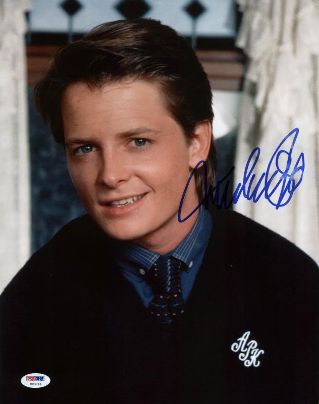 Michael J. Fox Family Ties Signed Authentic 11X14 Photo PSA/DNA #U23766