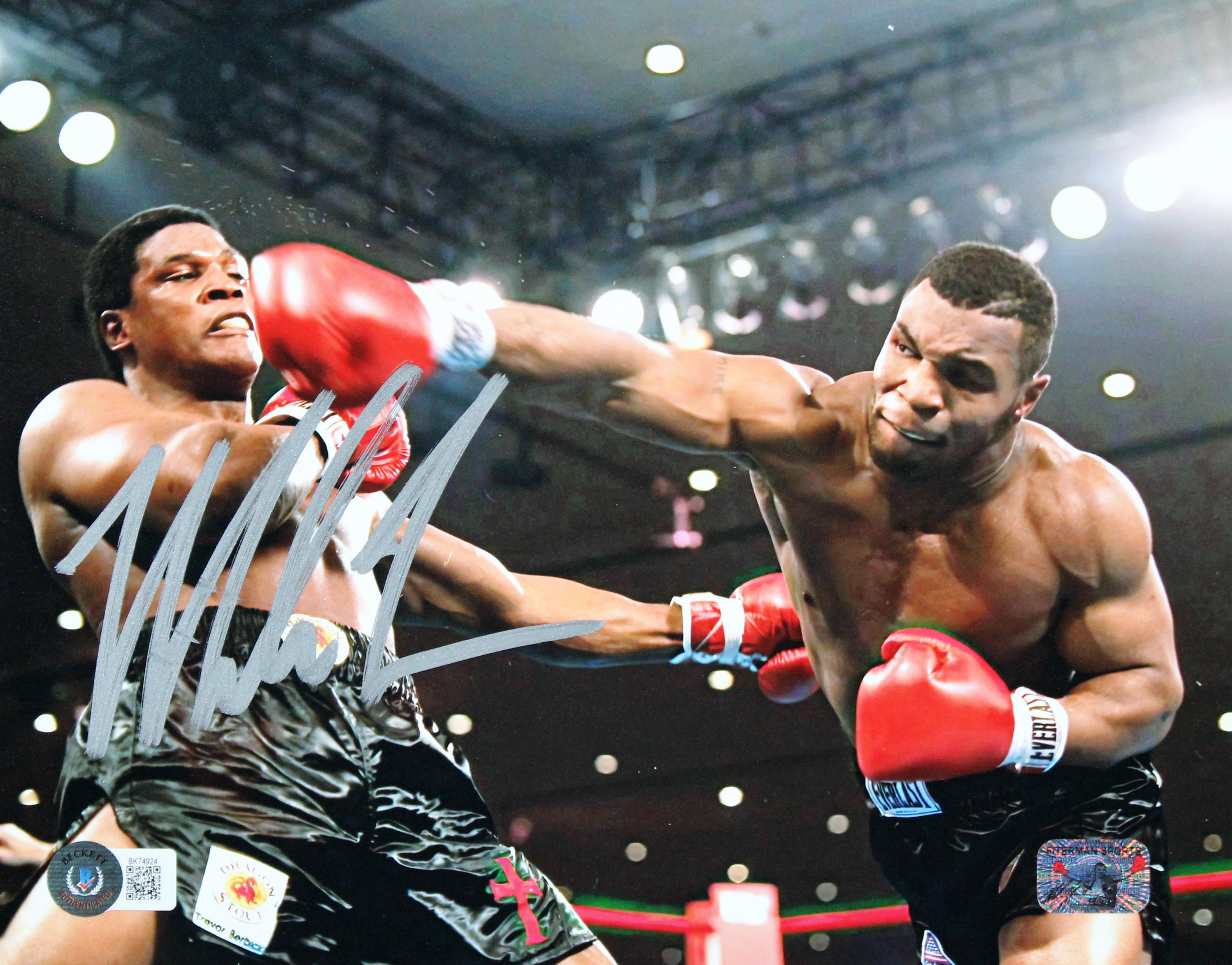 Mike Tyson Authentic Signed 8x10 Horizontal Photo vs Trevor Berbick BAS #BK74924