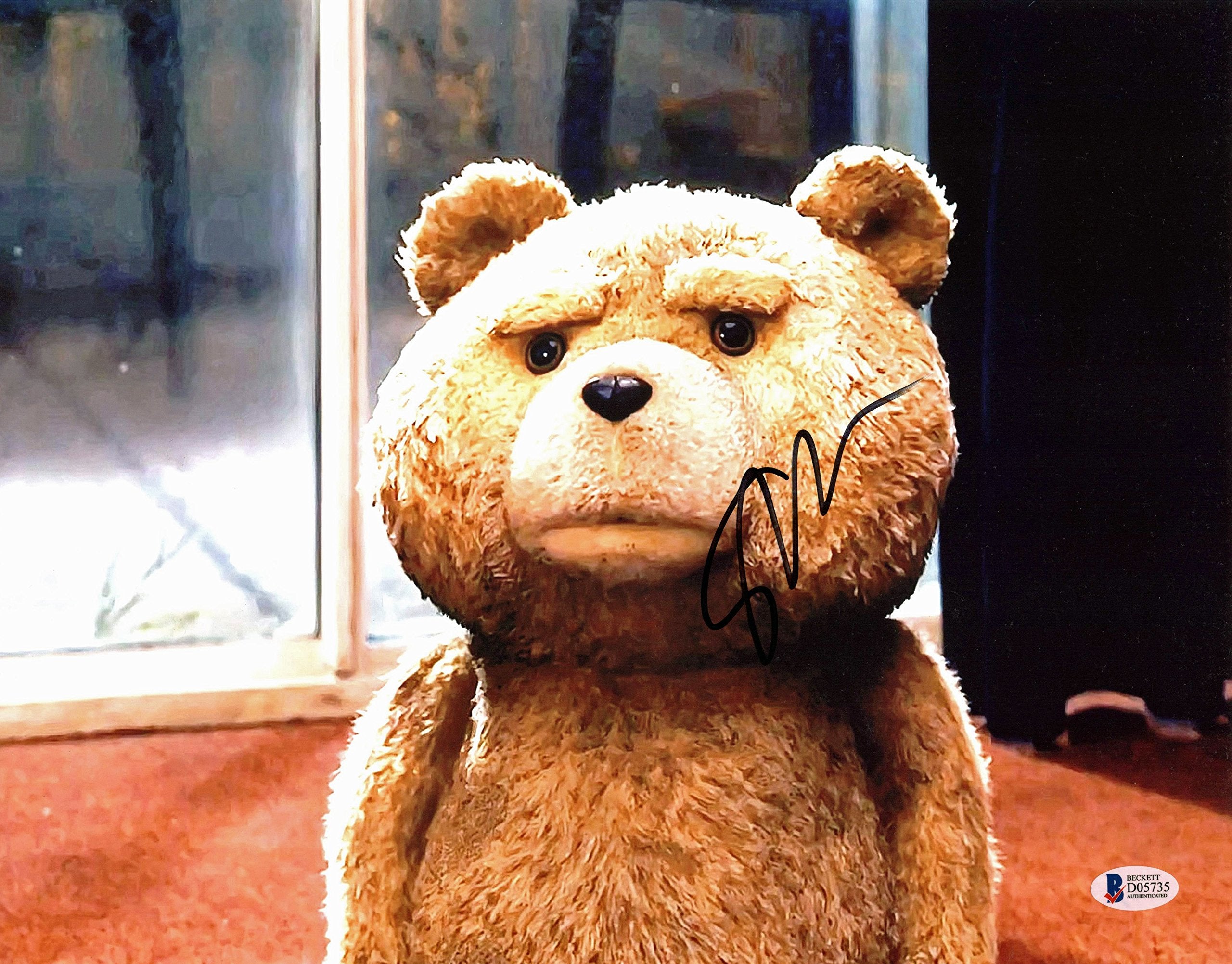 Seth MacFarlane Ted Authentic Signed 11x14 Photo Autographed BAS #D05735