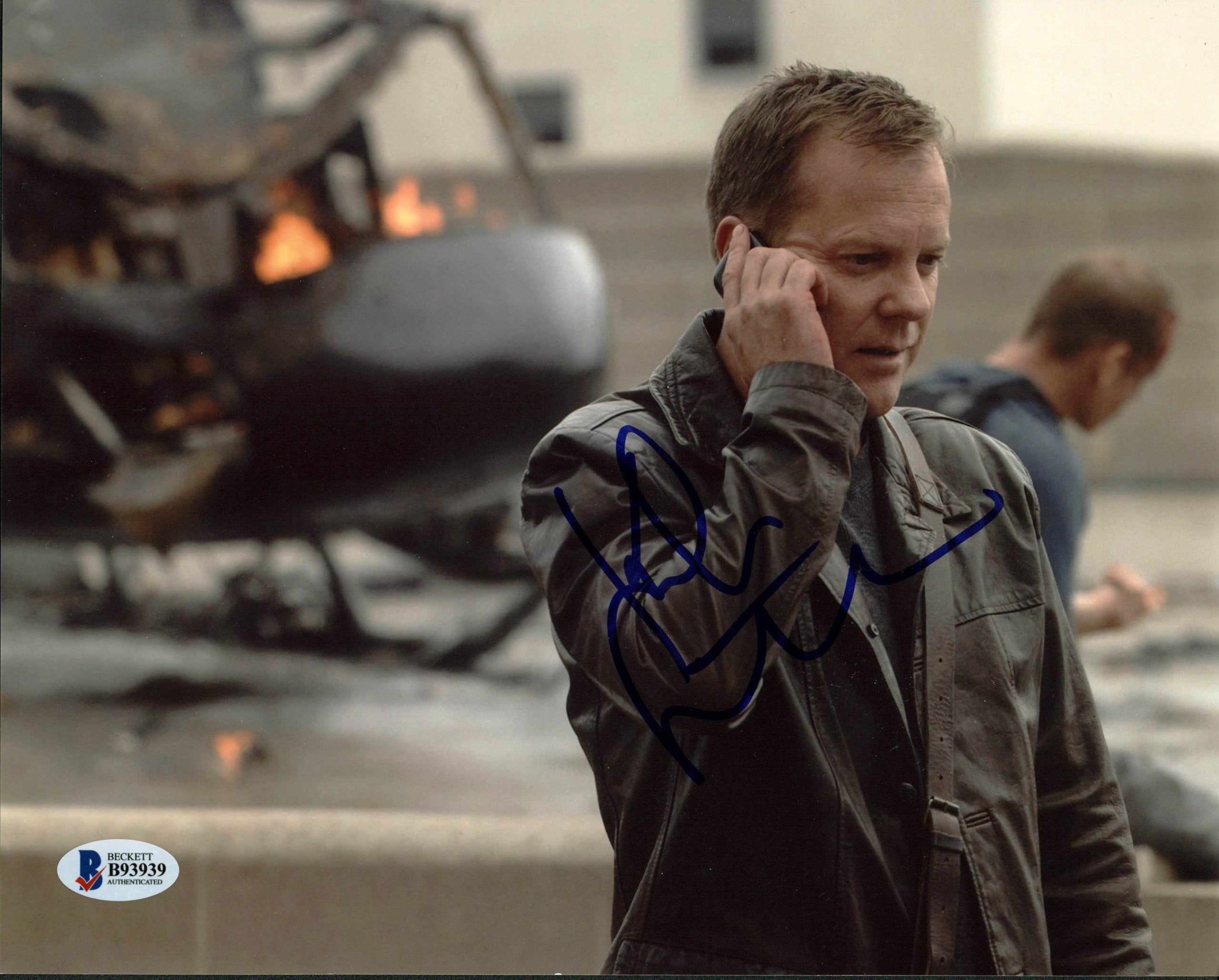 Kiefer Sutherland 24 Authentic Signed 8X10 Photo Autographed BAS #B93939