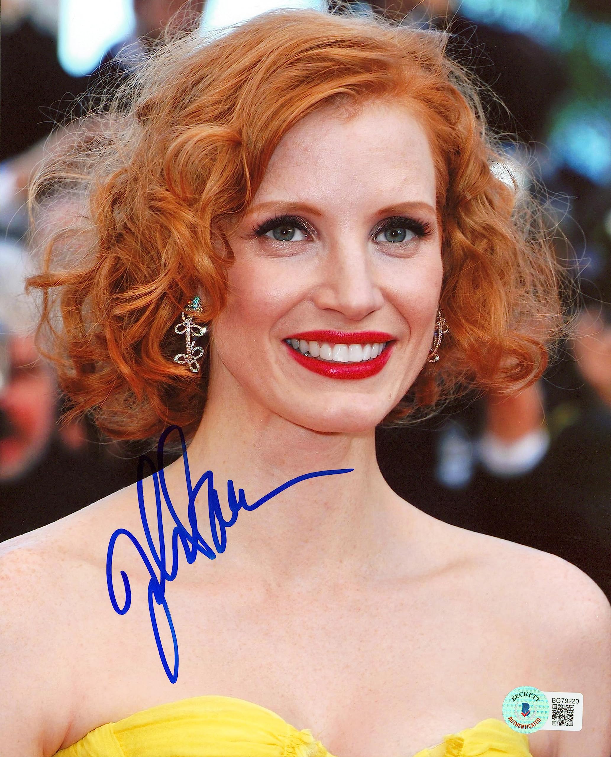 Jessica Chastain The Help Authentic Signed 8x10 Photo Autographed BAS #BG79220
