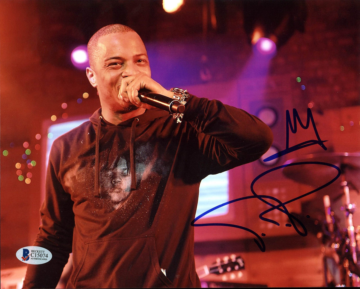 T.I. (Clifford Harris Jr.) Hip Hop Artist Authentic Signed 8X10 Photo BAS C15074