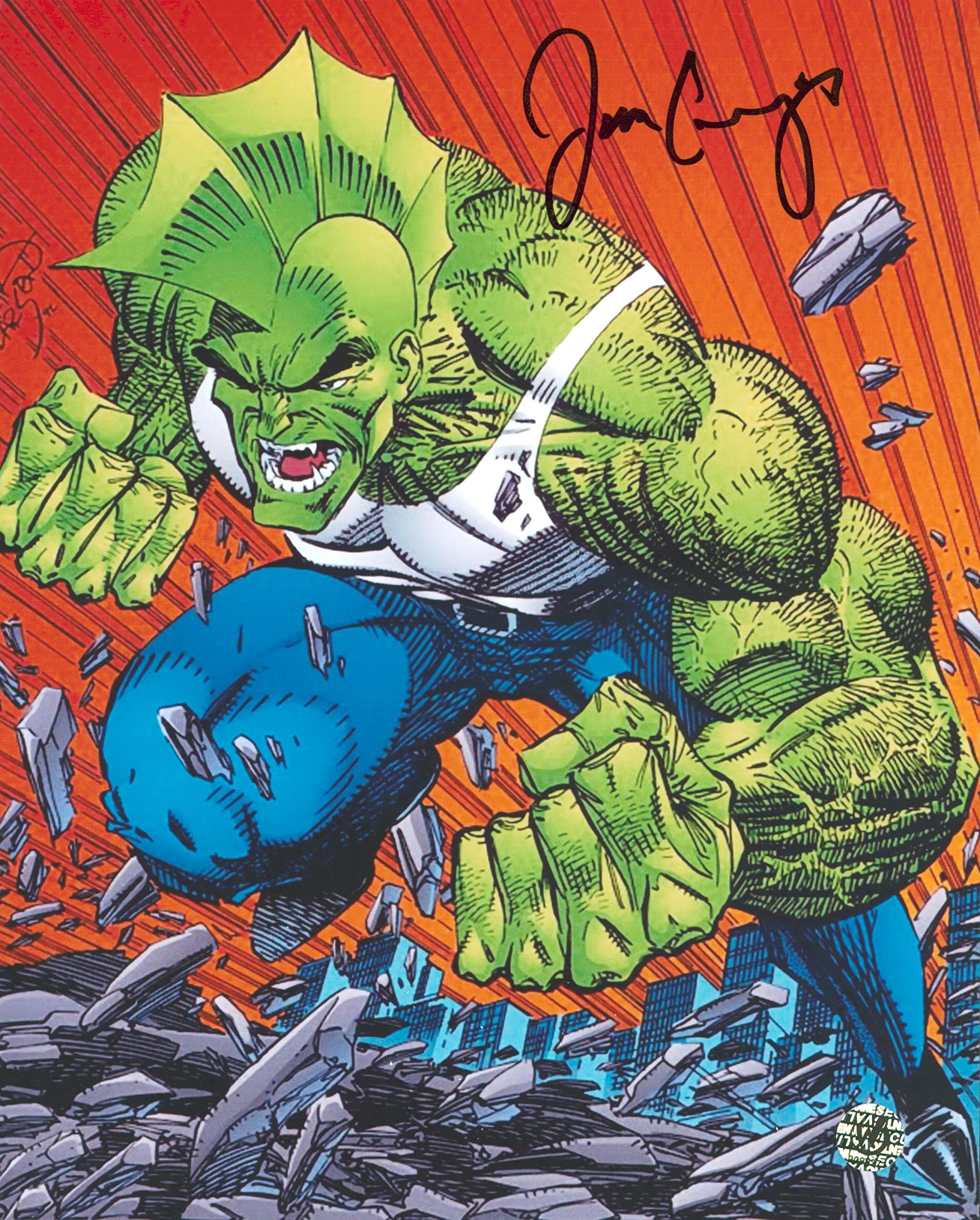 Jim Cummings Savage Dragon Archives Signed 8x10 Photo Wizard World #009837