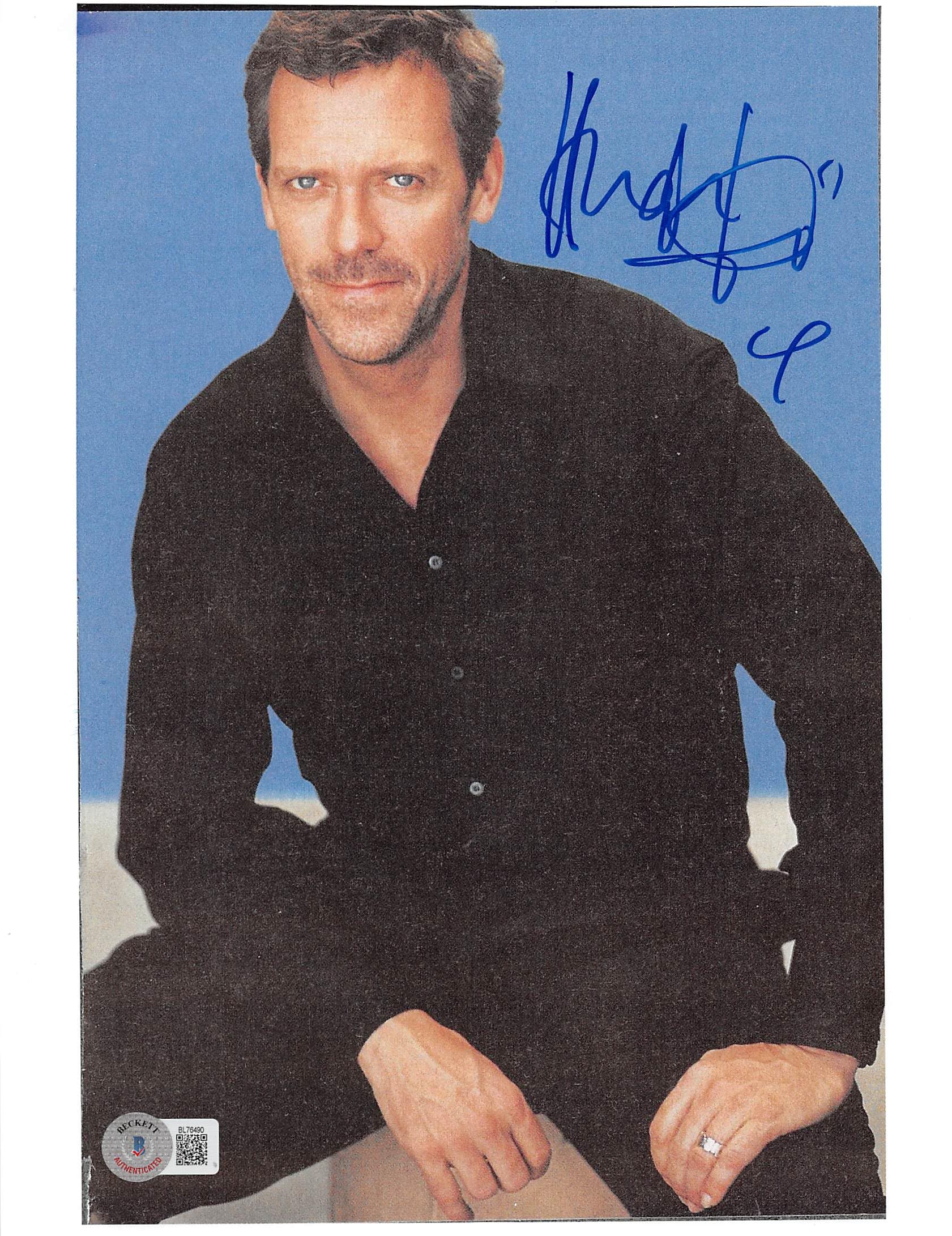 Hugh Laurie House Authentic Signed 8.5x11 Photo Autographed BAS #BL76490