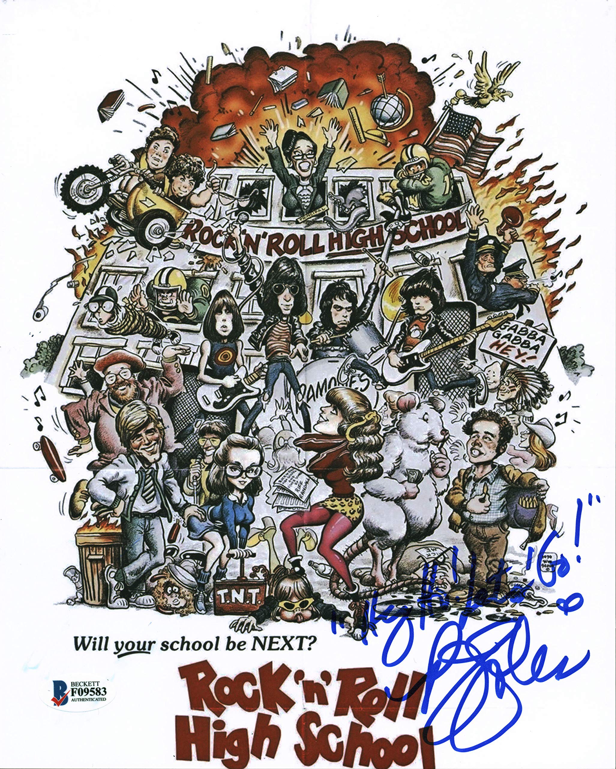 P.J. Soles "Hey Ho Let's Go!" Authentic Signed 8x10 Photo BAS #F09583