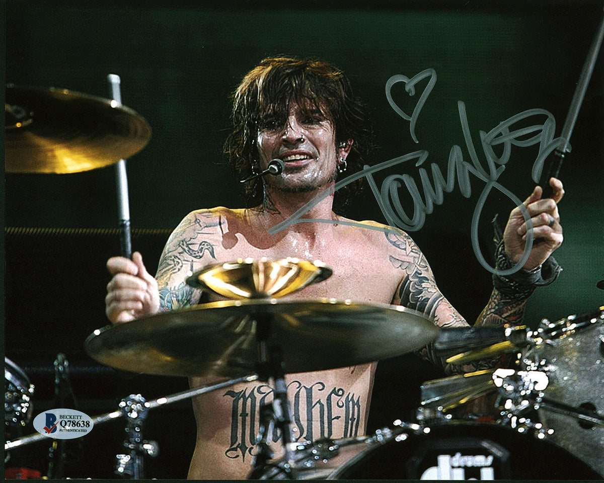 Tommy Lee Motley Crue Authentic Signed 8x10 Photo Autographed BAS #Q78638