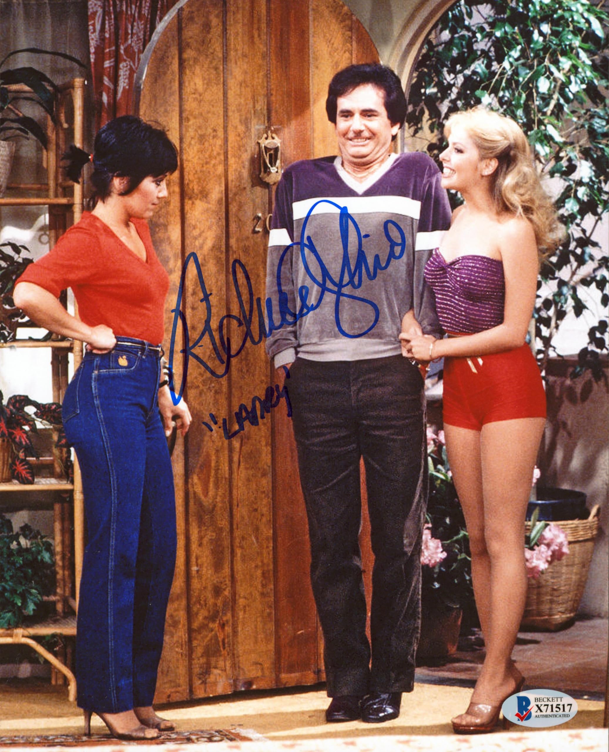 Richard Kline Three's Company "Larry" Authentic Signed 8x10 Photo BAS #X71517