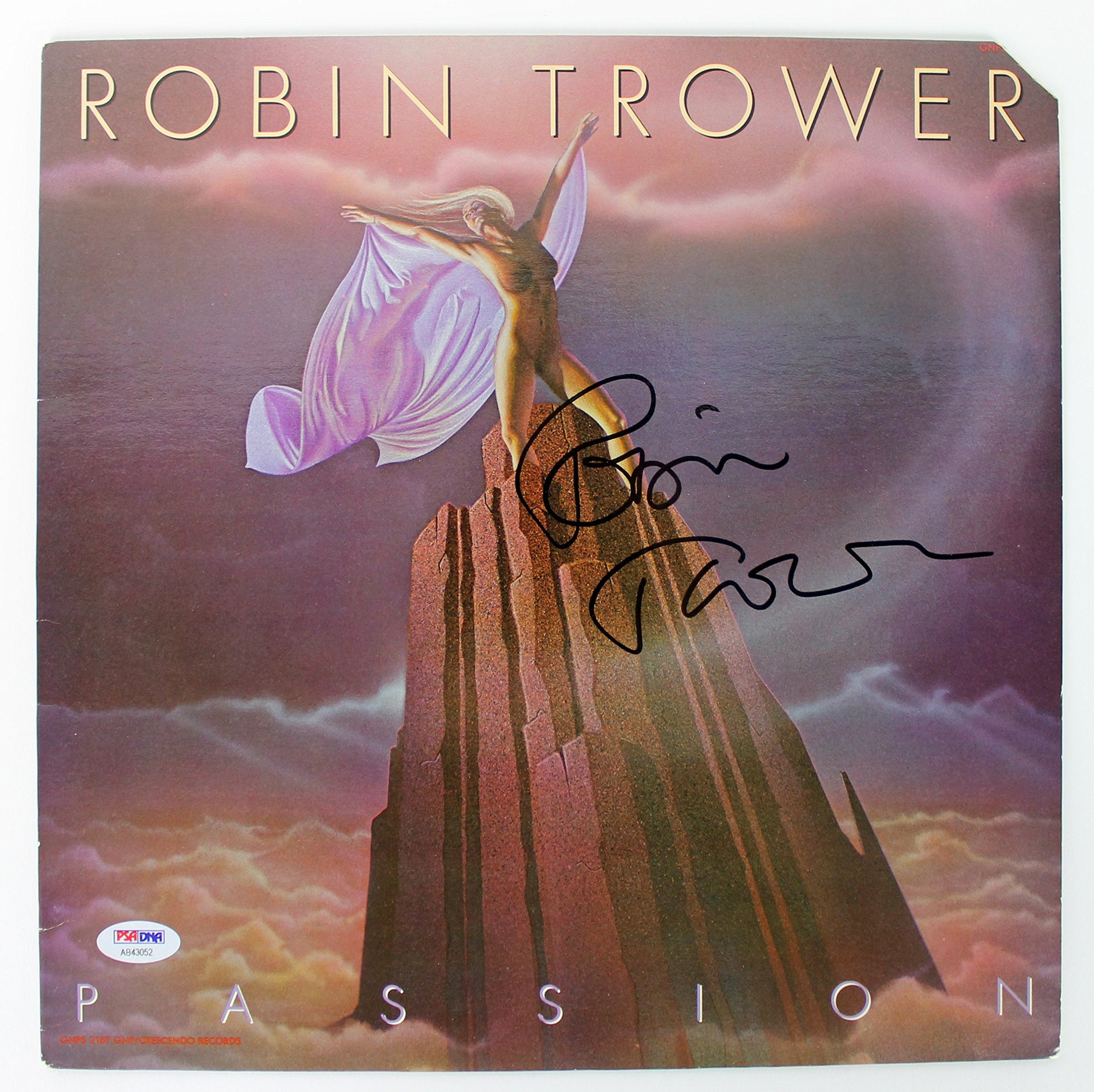 Robin Trower Authentic Signed Passion Album Cover Autographed PSA/DNA #AB43052
