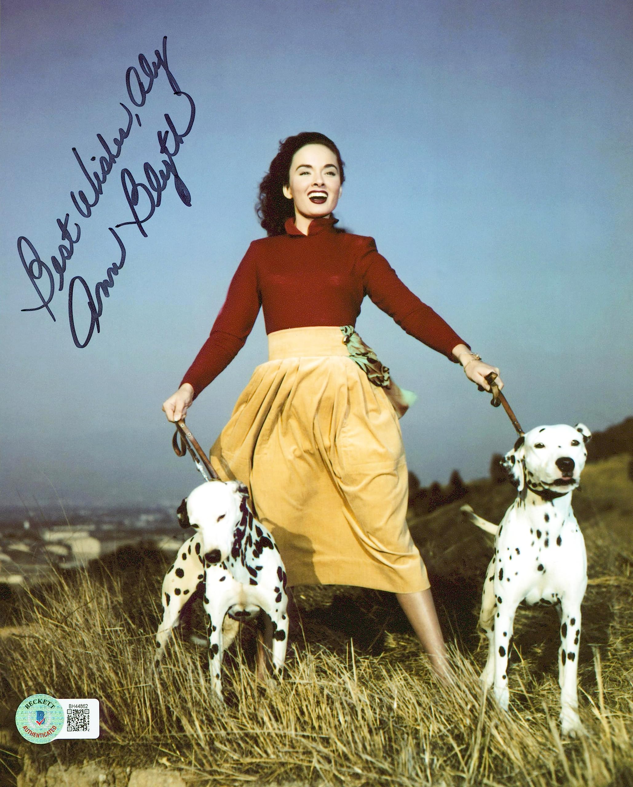 Ann Blyth Our Very Own "Best Wishes, Aly" Signed 8x10 Photo BAS #BH44862