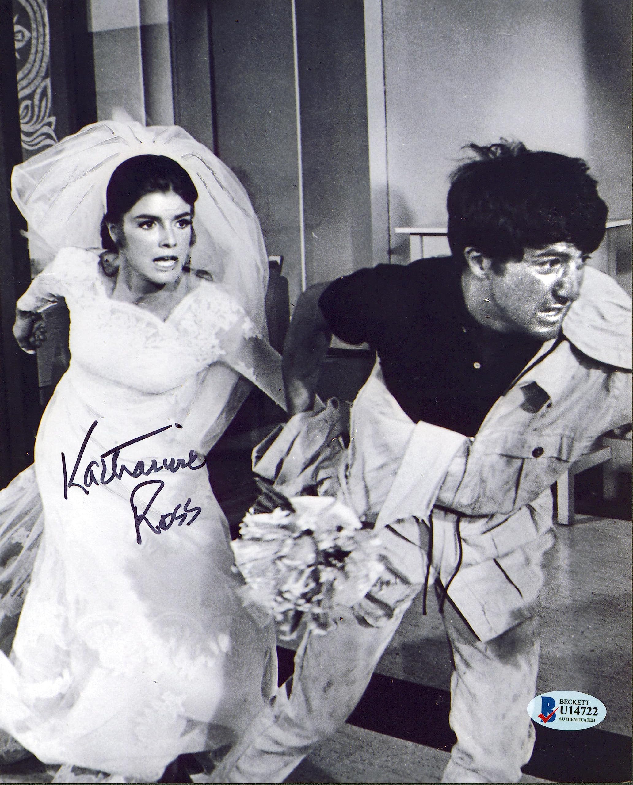 Katharine Ross The Graduate Signed 8x10 Black & White Photo BAS #U14722
