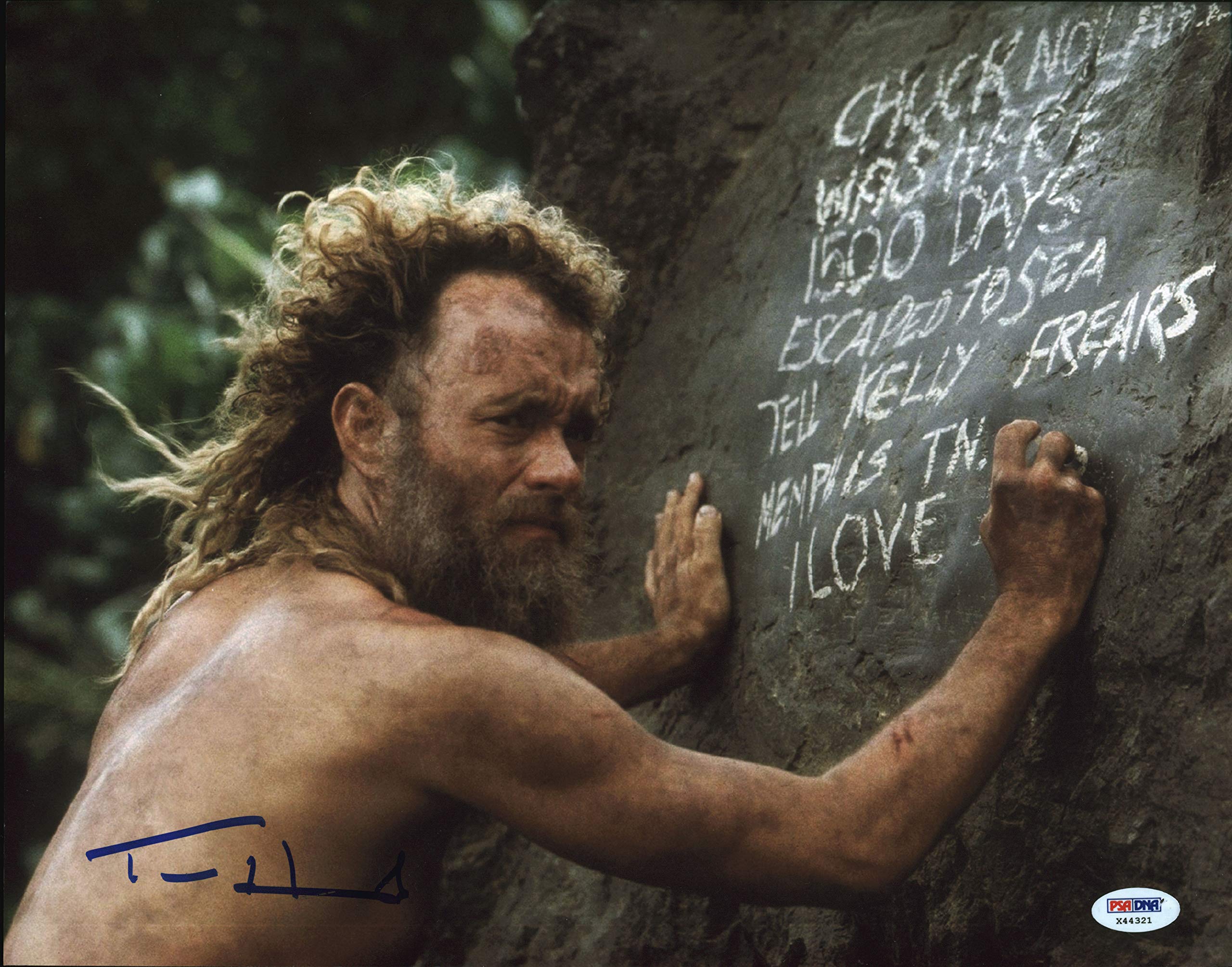 Tom Hanks Cast Away Authentic Signed 11x14 Photo Autographed PSA/DNA #X44321