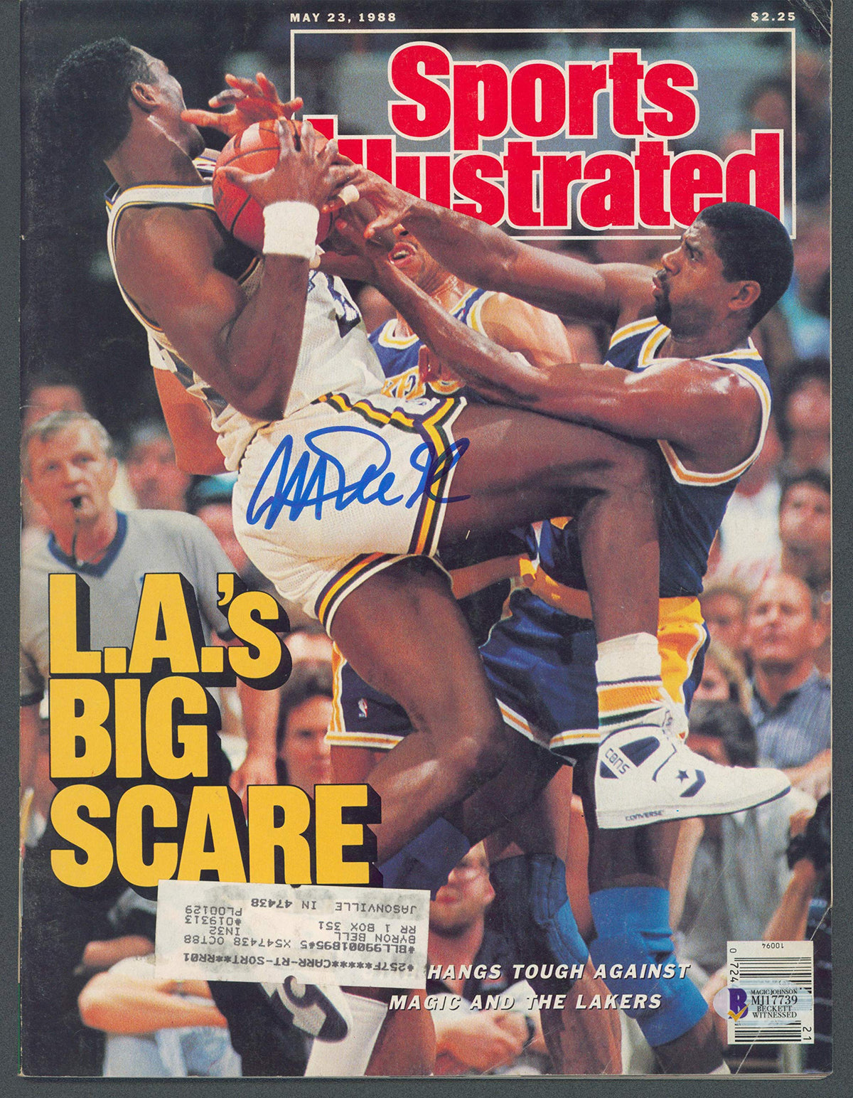 Lakers Magic Johnson Signed May 1988 Sports Illustrated Magazine BAS #MJ17739