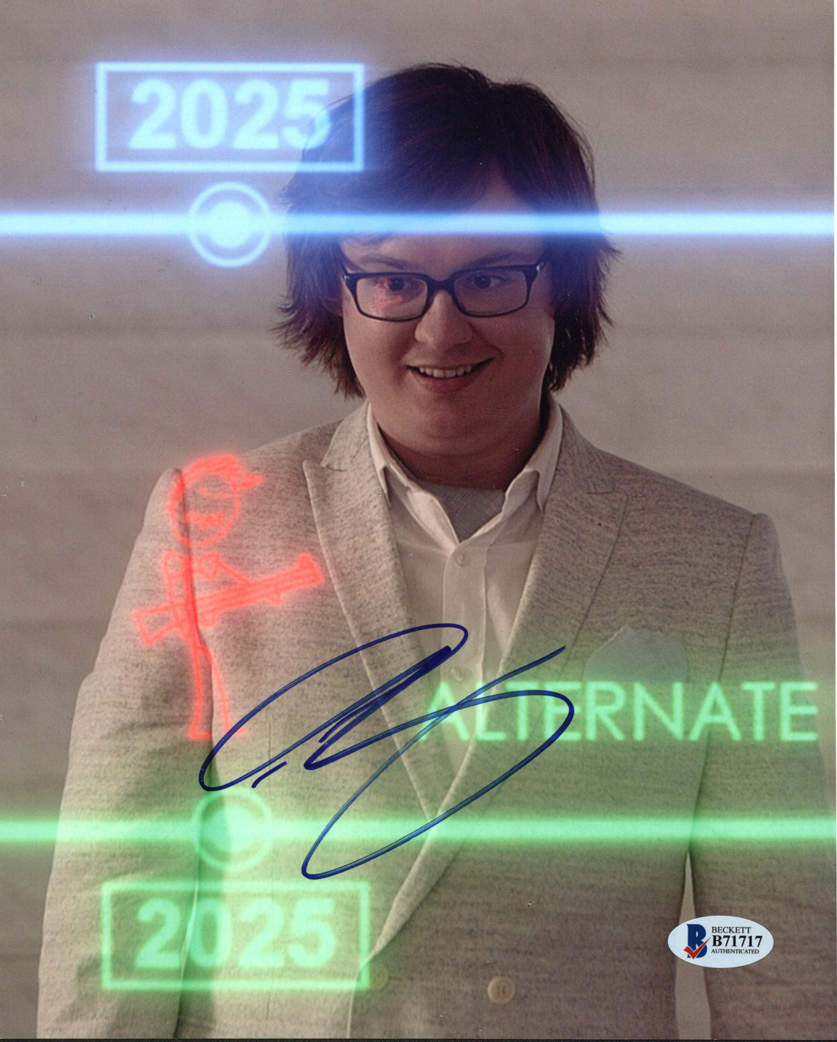 Clark Duke Hot Tub Time Machine Authentic Signed 8X10 Photo BAS #B71717