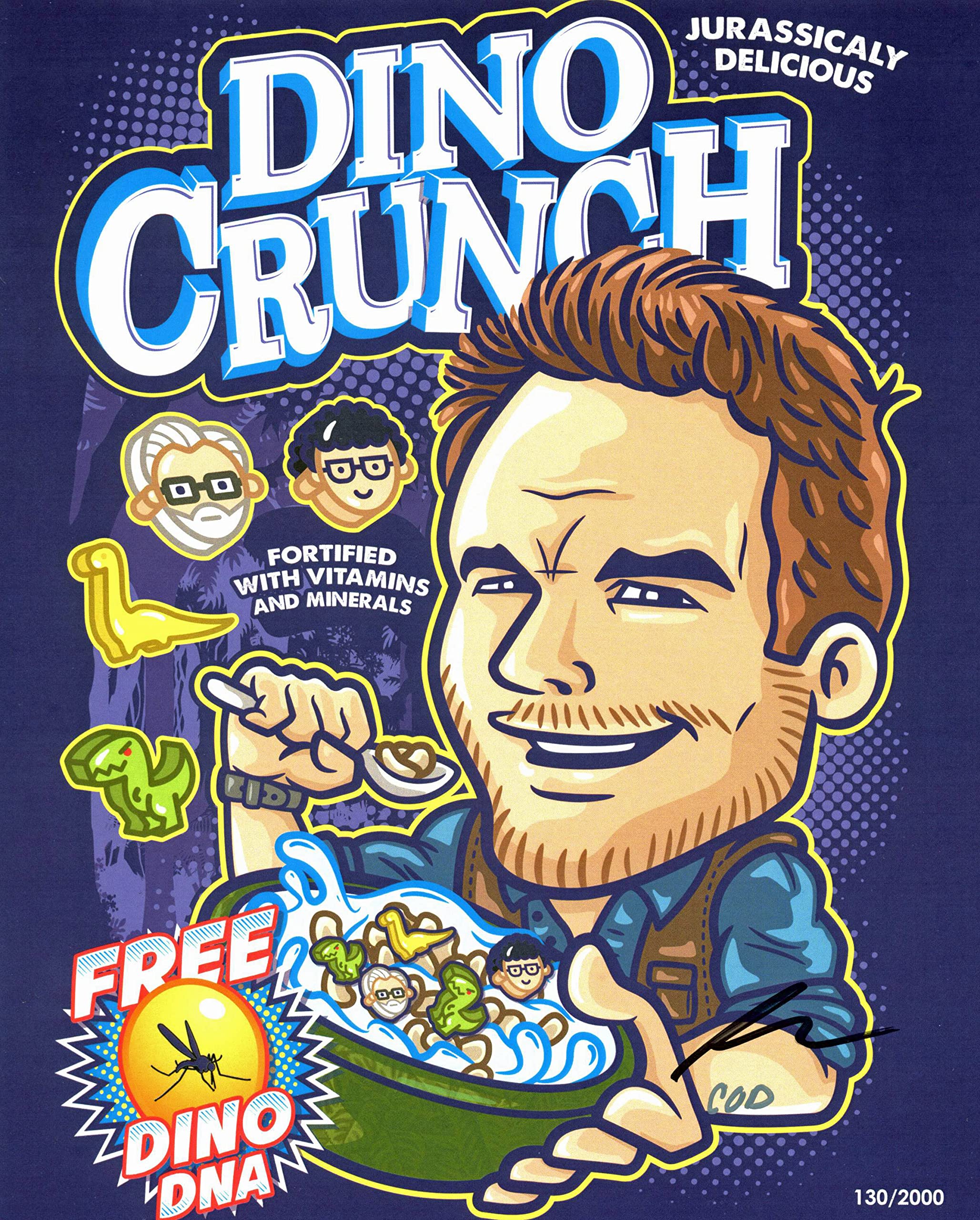 Create or Destroy (COD) Signed 8x10 Jurassic Park Art Print Photo LE 130/2000