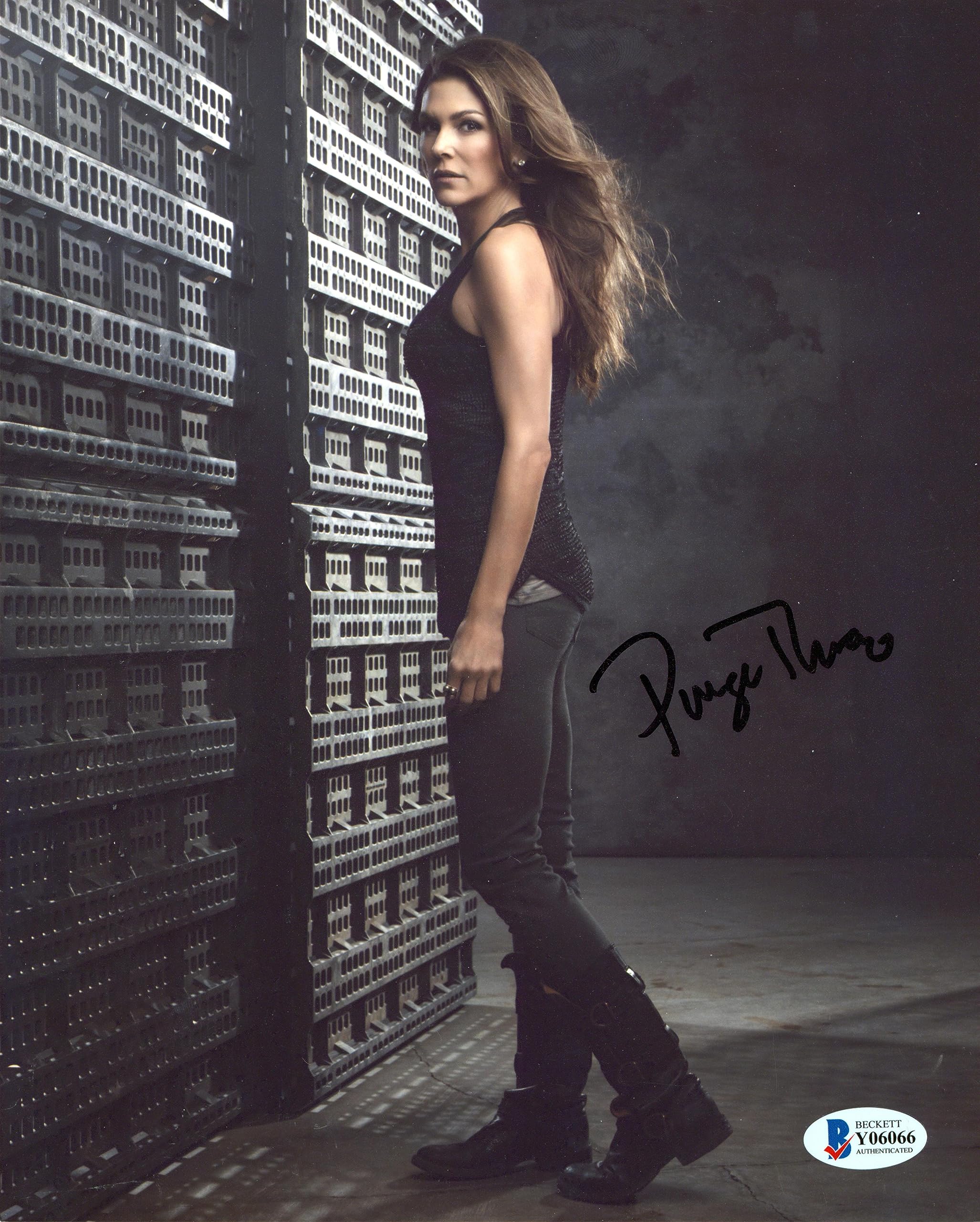 Paige Turco Teenage Mutant Ninja Turtles II Signed 8x10 Photo BAS #Y06066