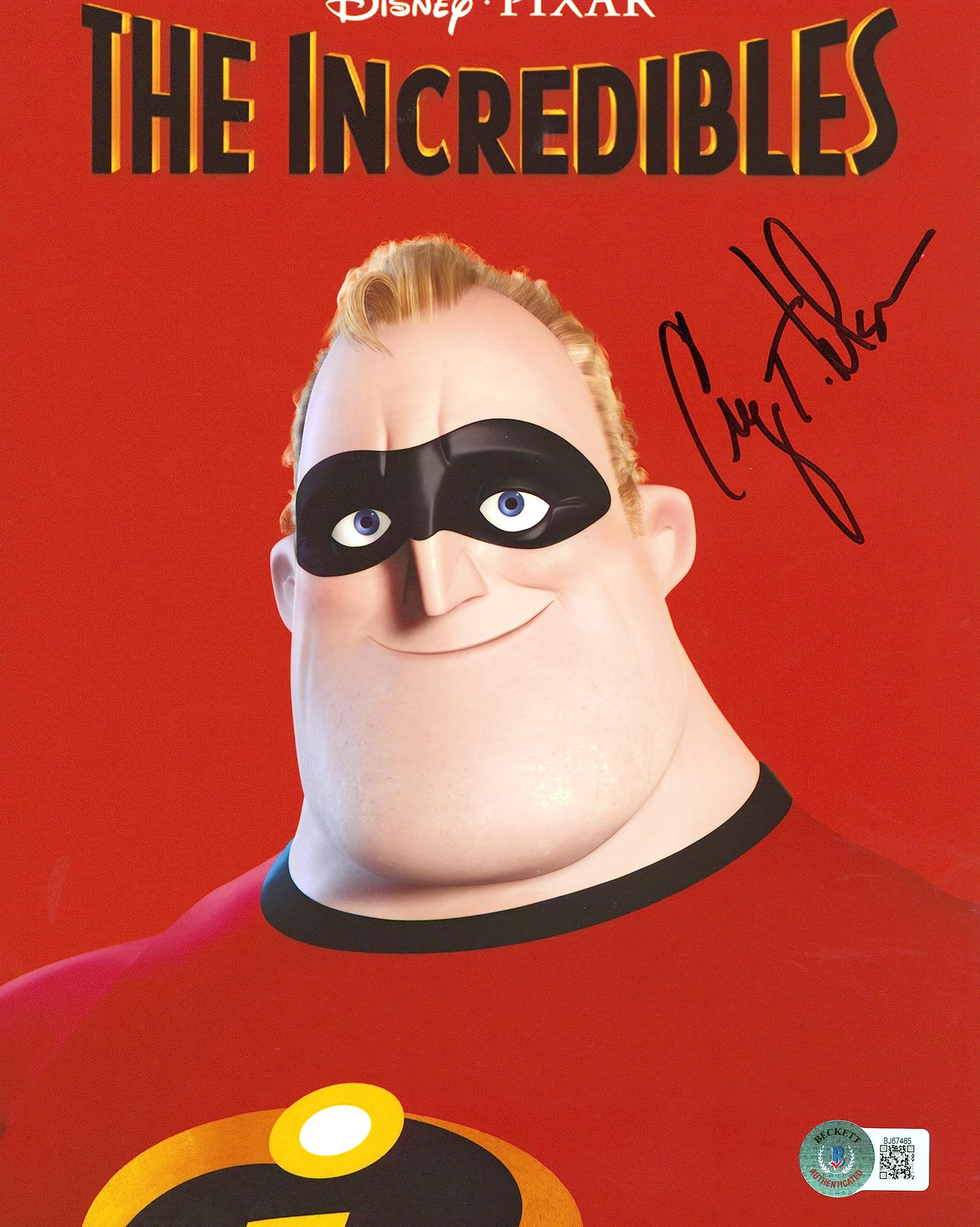 Craig T. Nelson The Incredibles Authentic Signed 8x10 Photo BAS #BJ67465