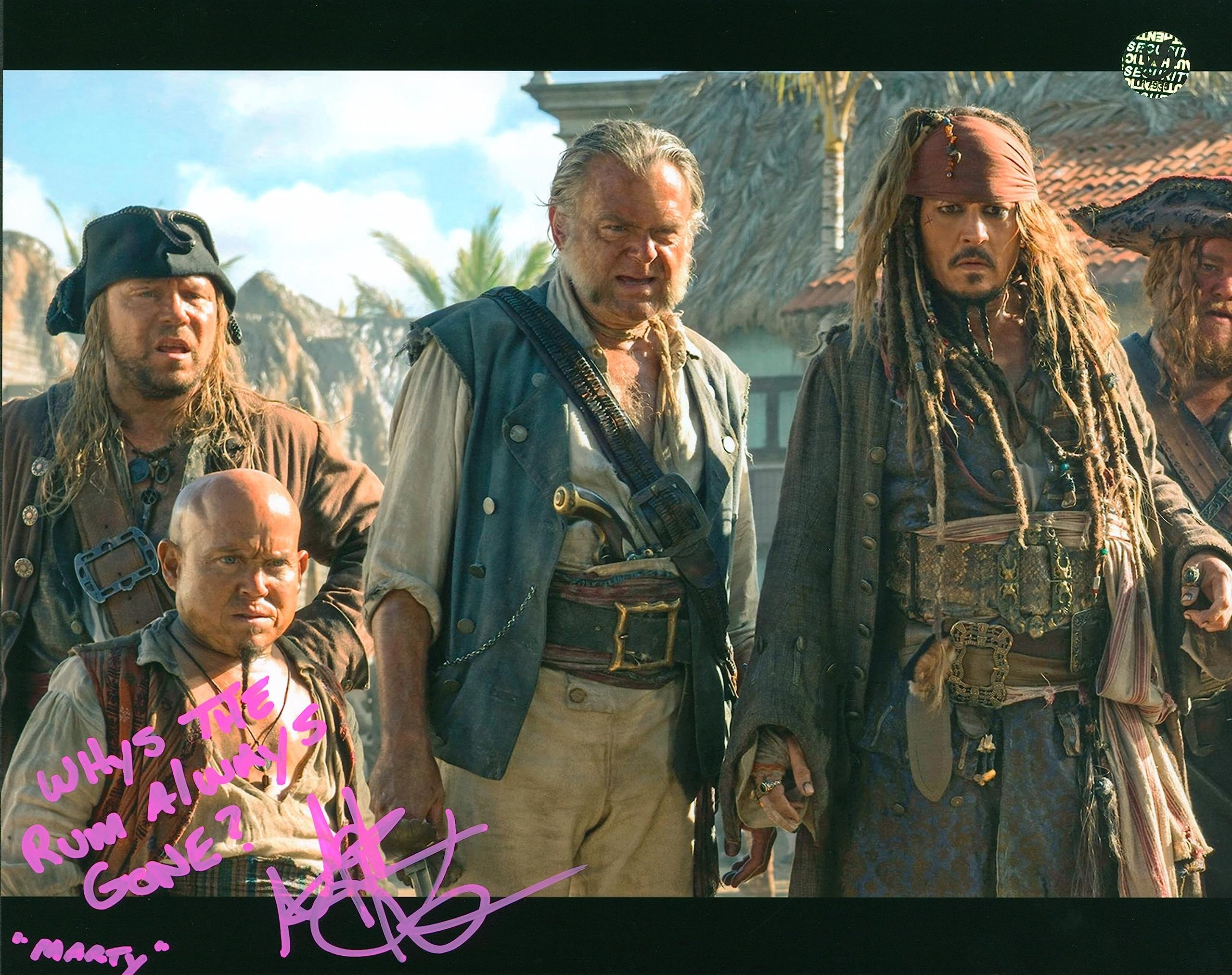 Martin Klebba Pirates Of The Caribbean Signed 8x10 Photo Wizard World #017935