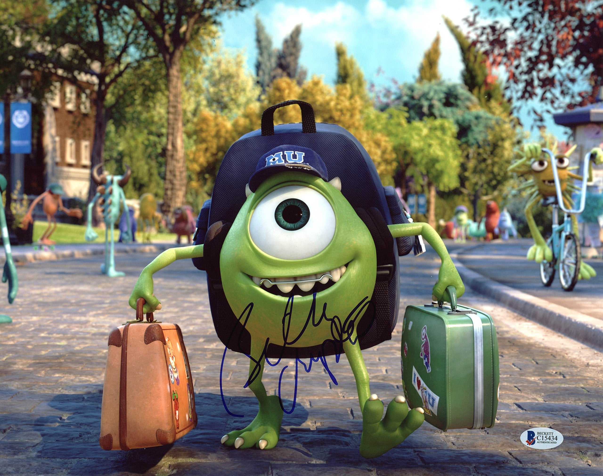 Billy Crystal Monster University Authentic Signed 11X14 Photo BAS #C15434