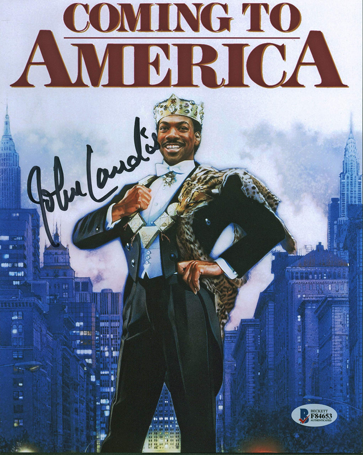 John Landis Coming to America Authentic Signed 8x10 Photo BAS #F84653