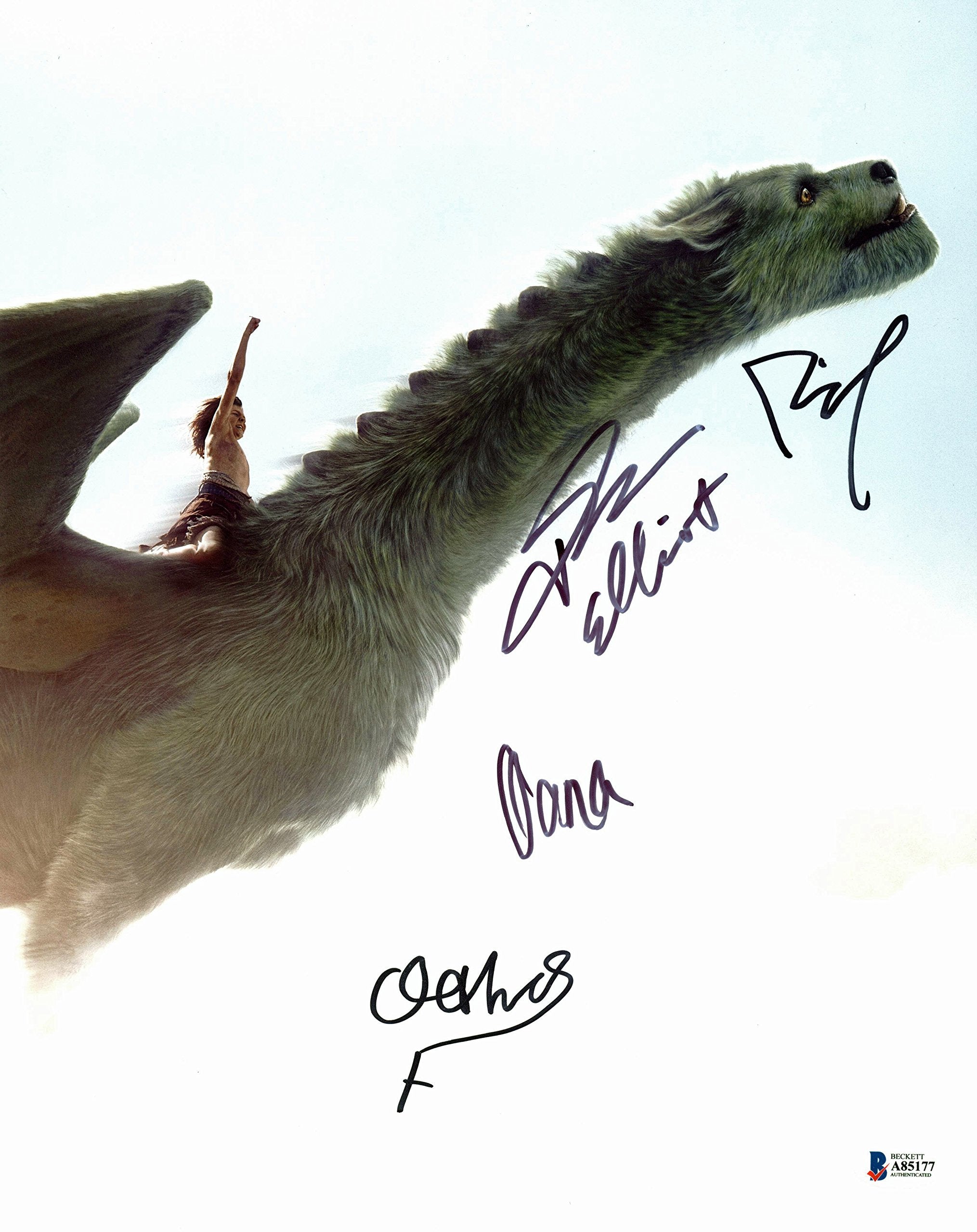 Pete's Dragon (Fegley, Kassir, +2 ) Authentic Signed 11x14 Photo BAS #A85177
