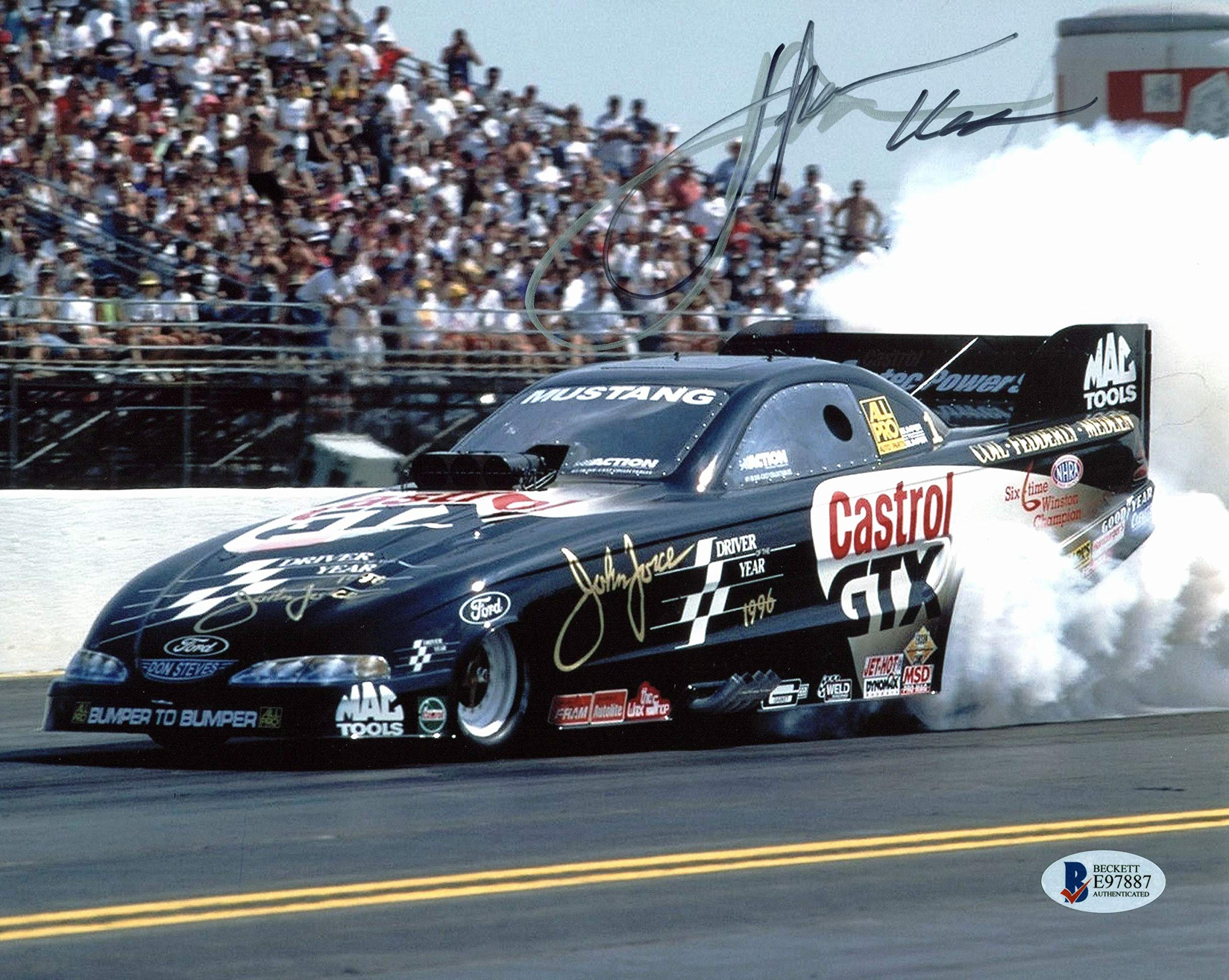 John Force NHRA Drag Racing "16x" Authentic Signed 8x10 Photo BAS #E97887