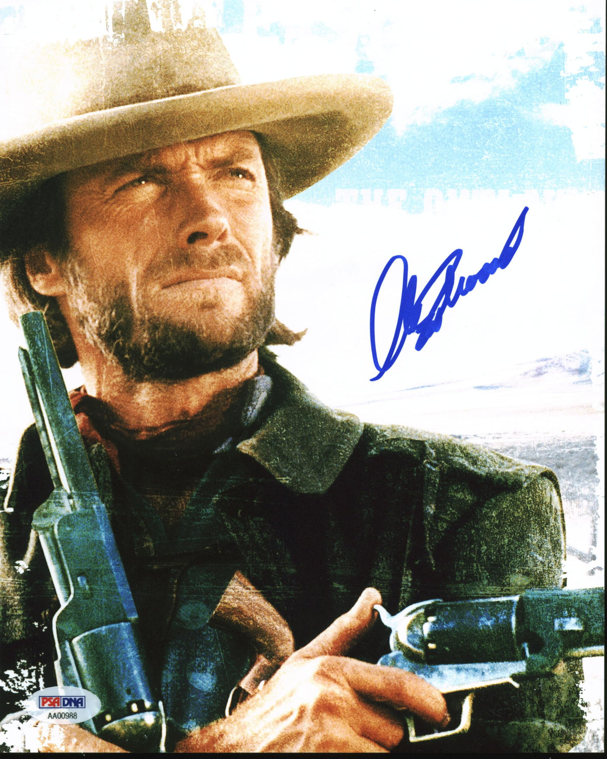 Clint Eastwood The Good, the Bad and the Ugly Signed 8x10 Photo PSA/DNA #AA00988
