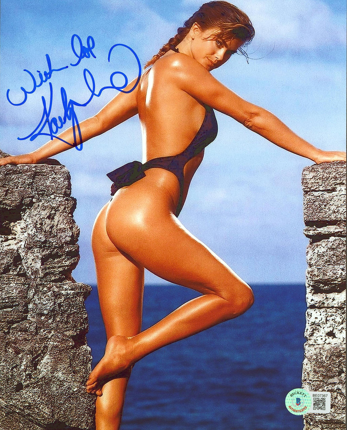 Kathy Ireland "With Love" Authentic Signed 8x10 Sexy Photo BAS #BE07367