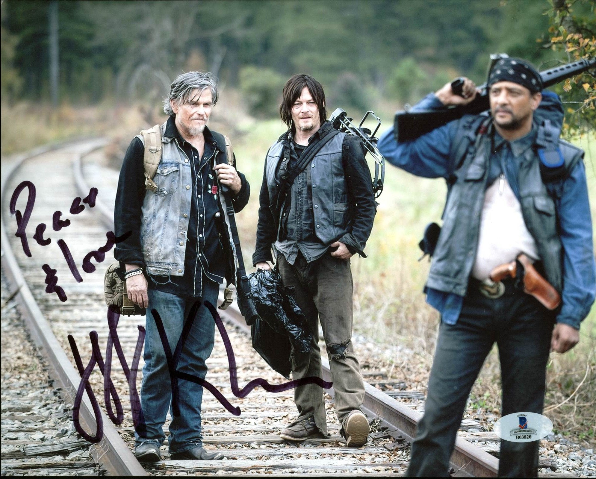 Jeff Kober The Walking Dead Authentic Signed 8X10 Photo Autographed BAS #B03820