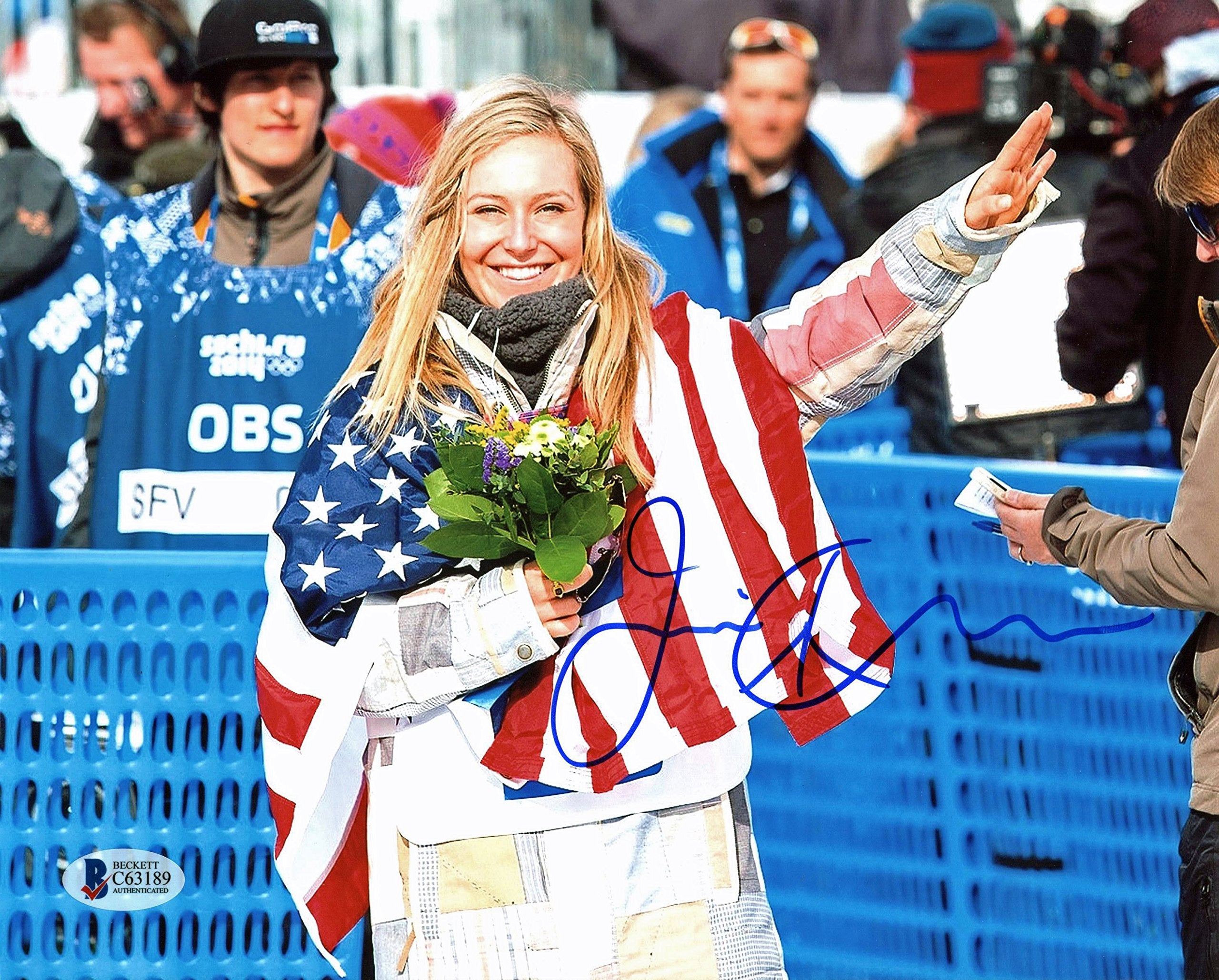 Jamie Anderson USA Olympic Snowboarder Authentic Signed 8x10 Photo BAS #C63189