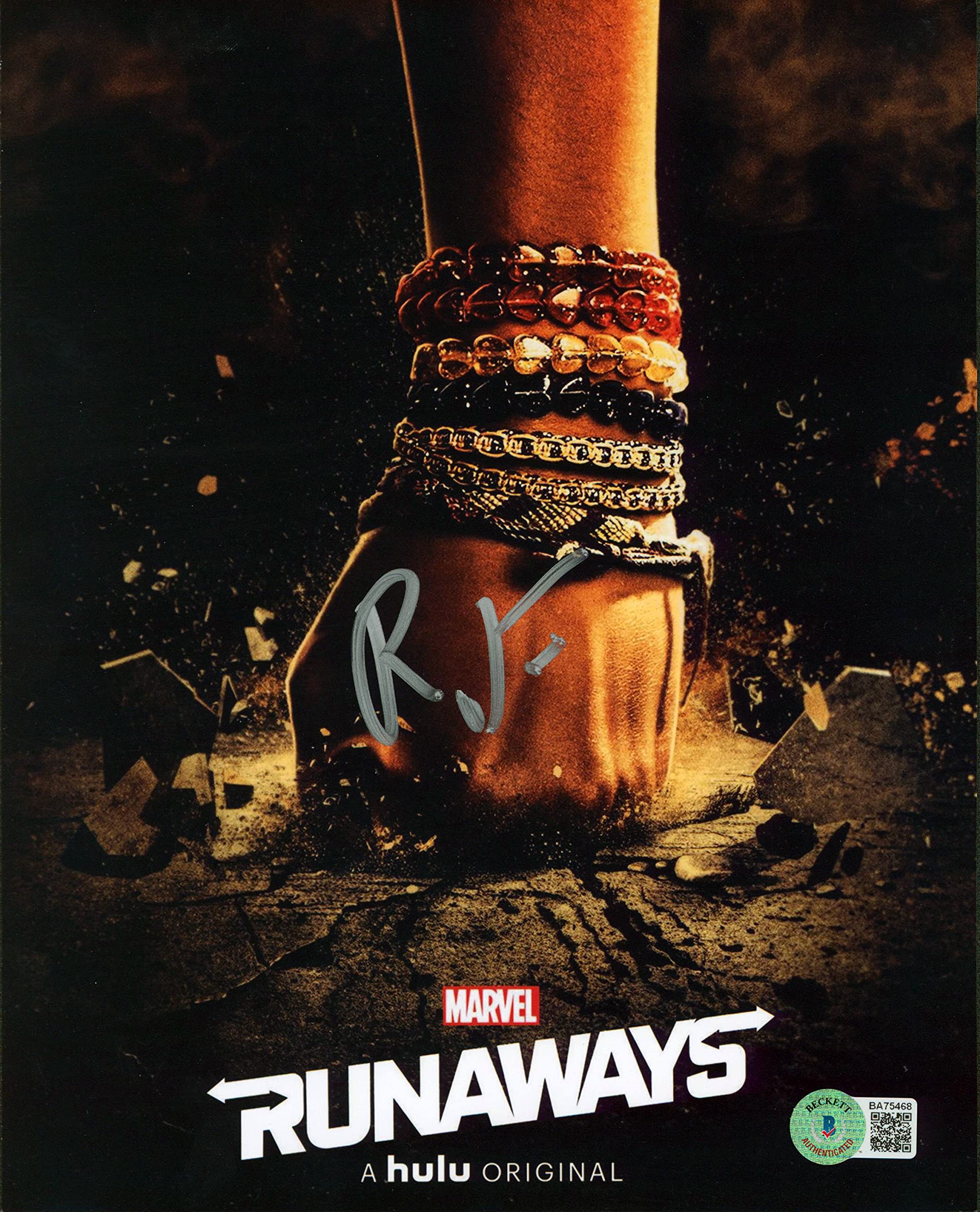 Renzy Feliz Marvel's Runaways Authentic Signed 8x10 Photo BAS #BA75468