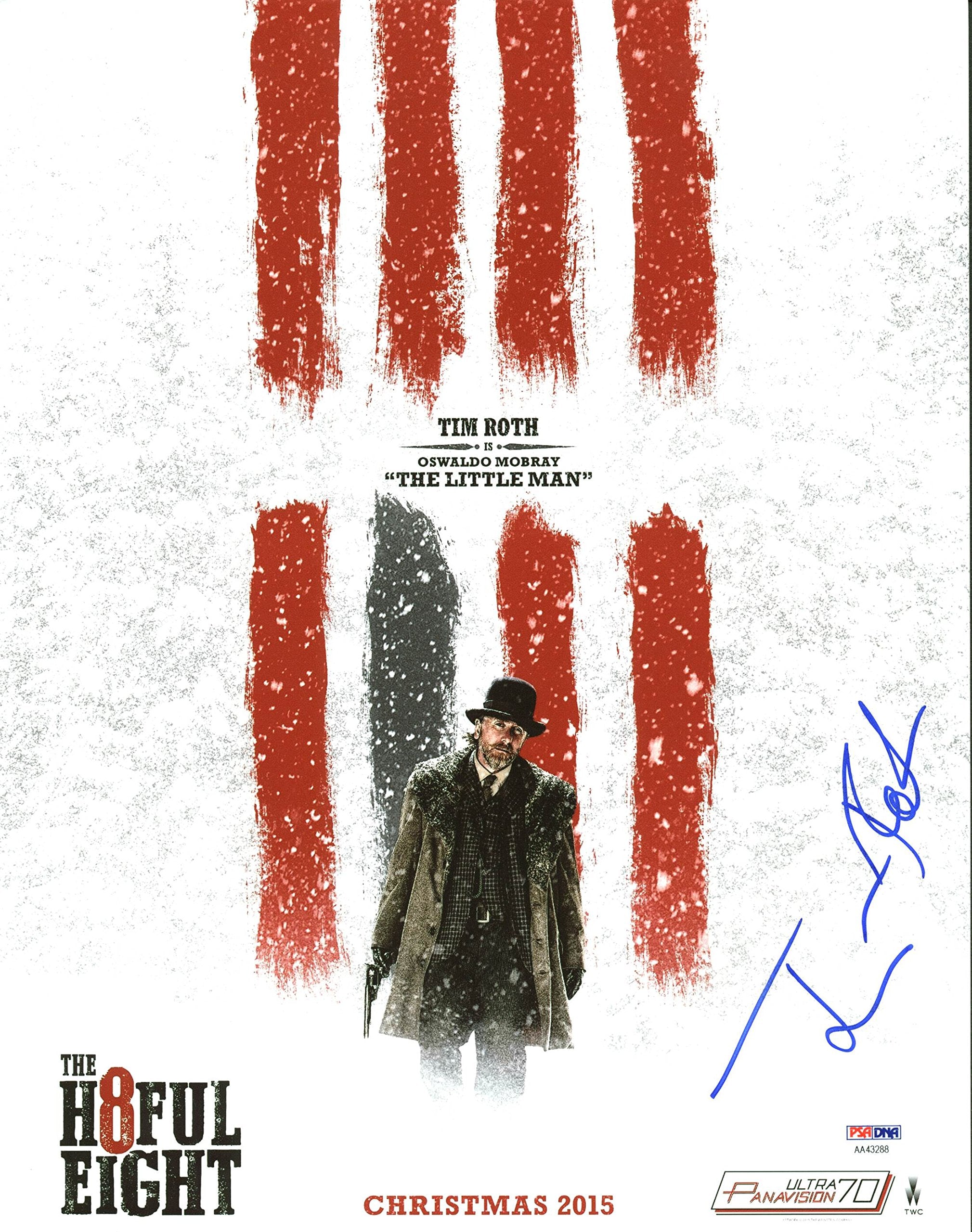 Tim Roth The Hateful Eight Authentic Signed 11X14 Photo PSA/DNA #AA43288