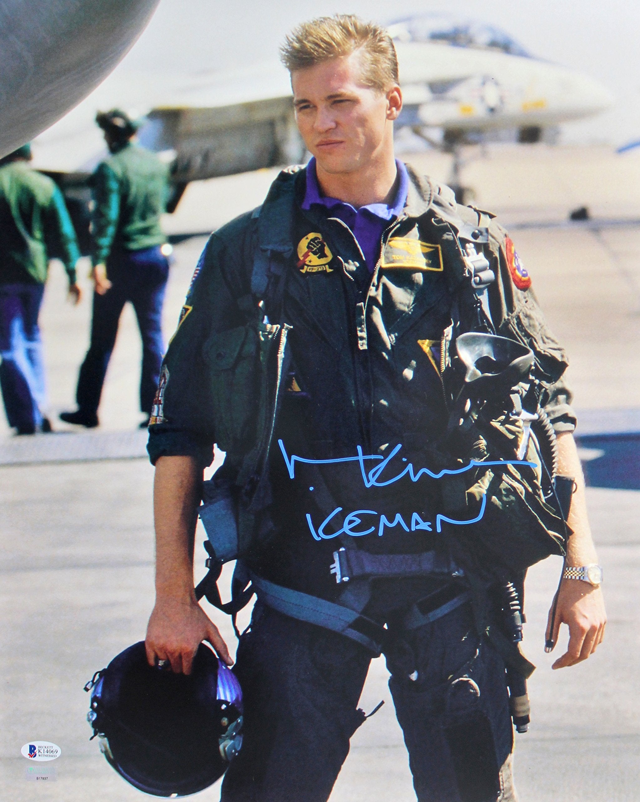 Val Kilmer Top Gun "Iceman" Authentic Signed 16x20 Photo BAS Witnessed