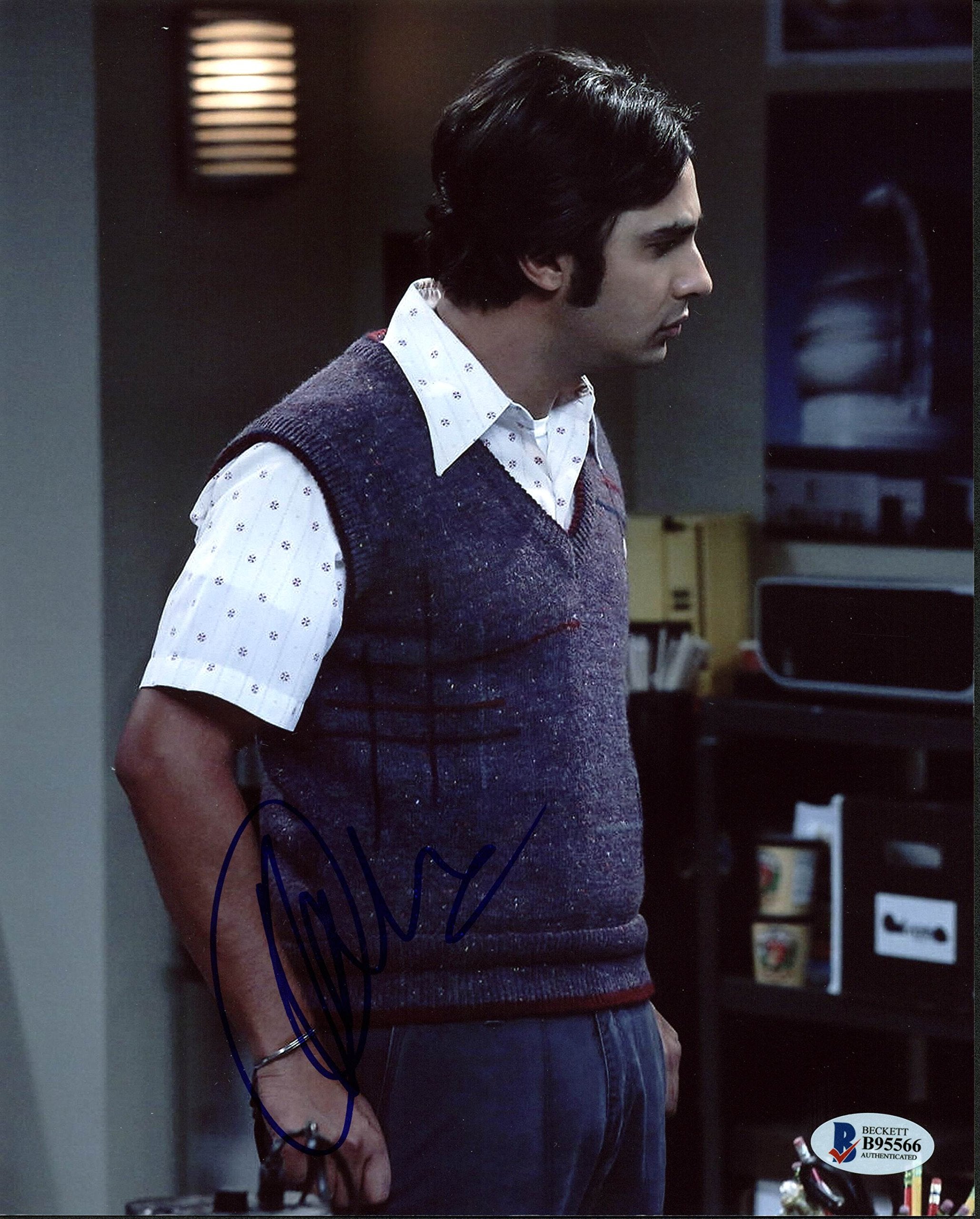 Kunal Nayyar The Big Bang Theory Authentic Signed 8X10 Photo BAS #B95566