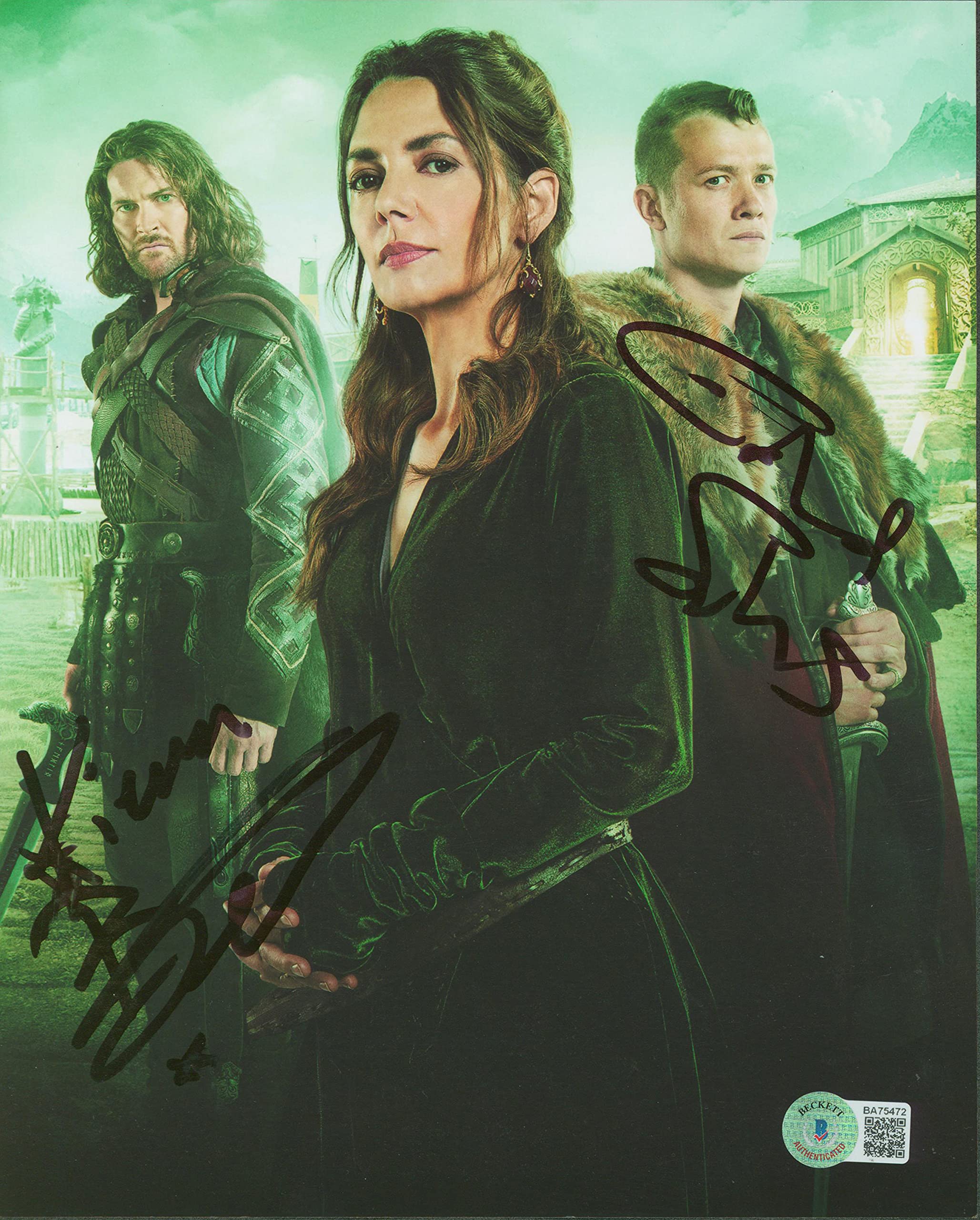 Kieran Bew & Ed Speleers Beowulf Signed 8x10 Photo Autographed BAS #BA75472
