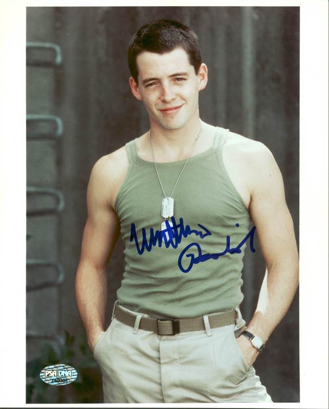 Matthew Broderick Biloxi Blues Signed Authentic 8X10 Photo PSA/DNA #J60304