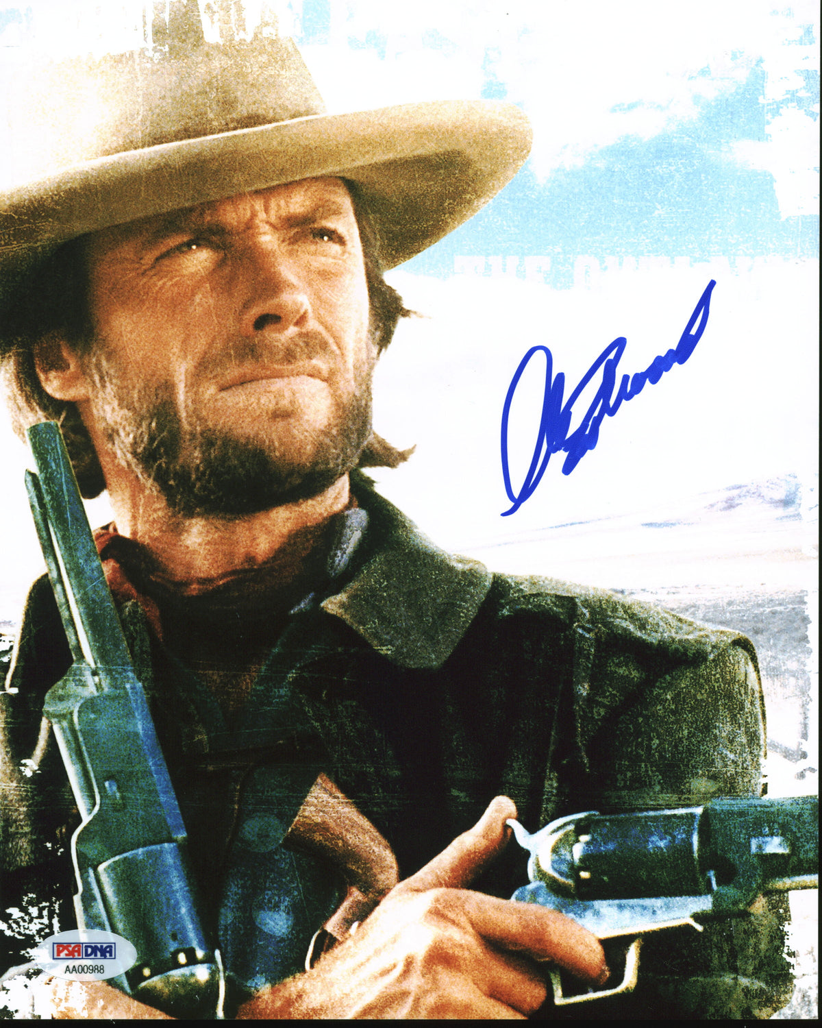 Clint Eastwood The Good, the Bad and the Ugly Signed 8x10 Photo PSA/DNA #AA00988