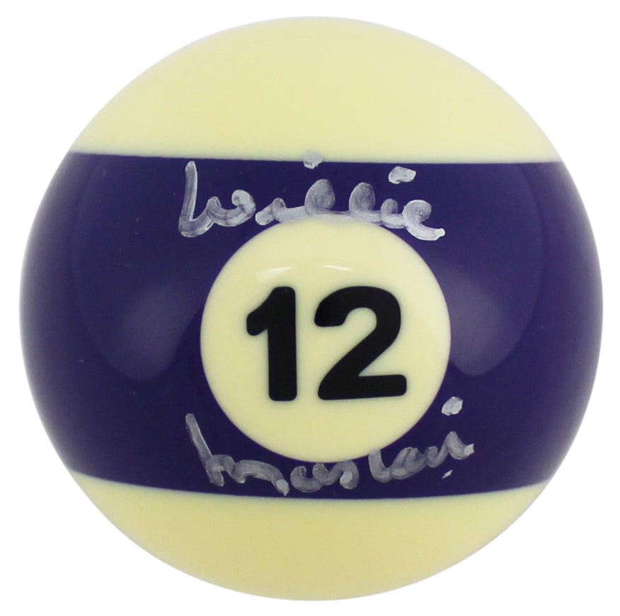 Willie Mosconi Authentic Signed Billiards Pool #12 Ball Autographed PSA #AA82181