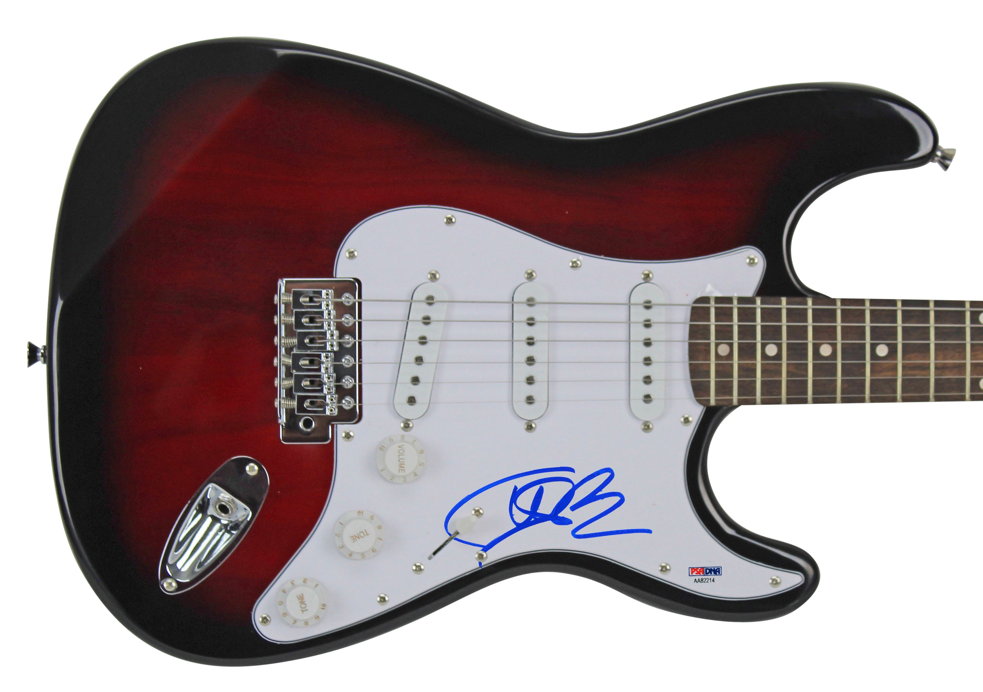 Vanilla Ice Authentic Signed Red Starburst Electric Guitar PSA/DNA #AA82214