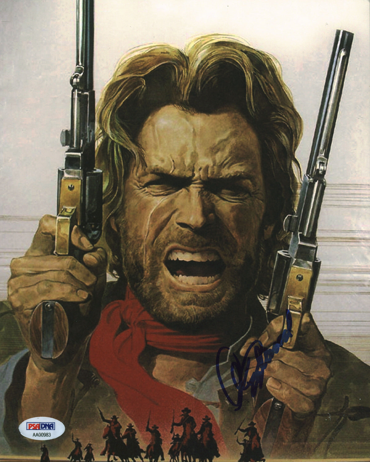 Clint Eastwood The Outlaw Josey Wales Signed 8x10 Photo Auto 10! BAS #AC26950