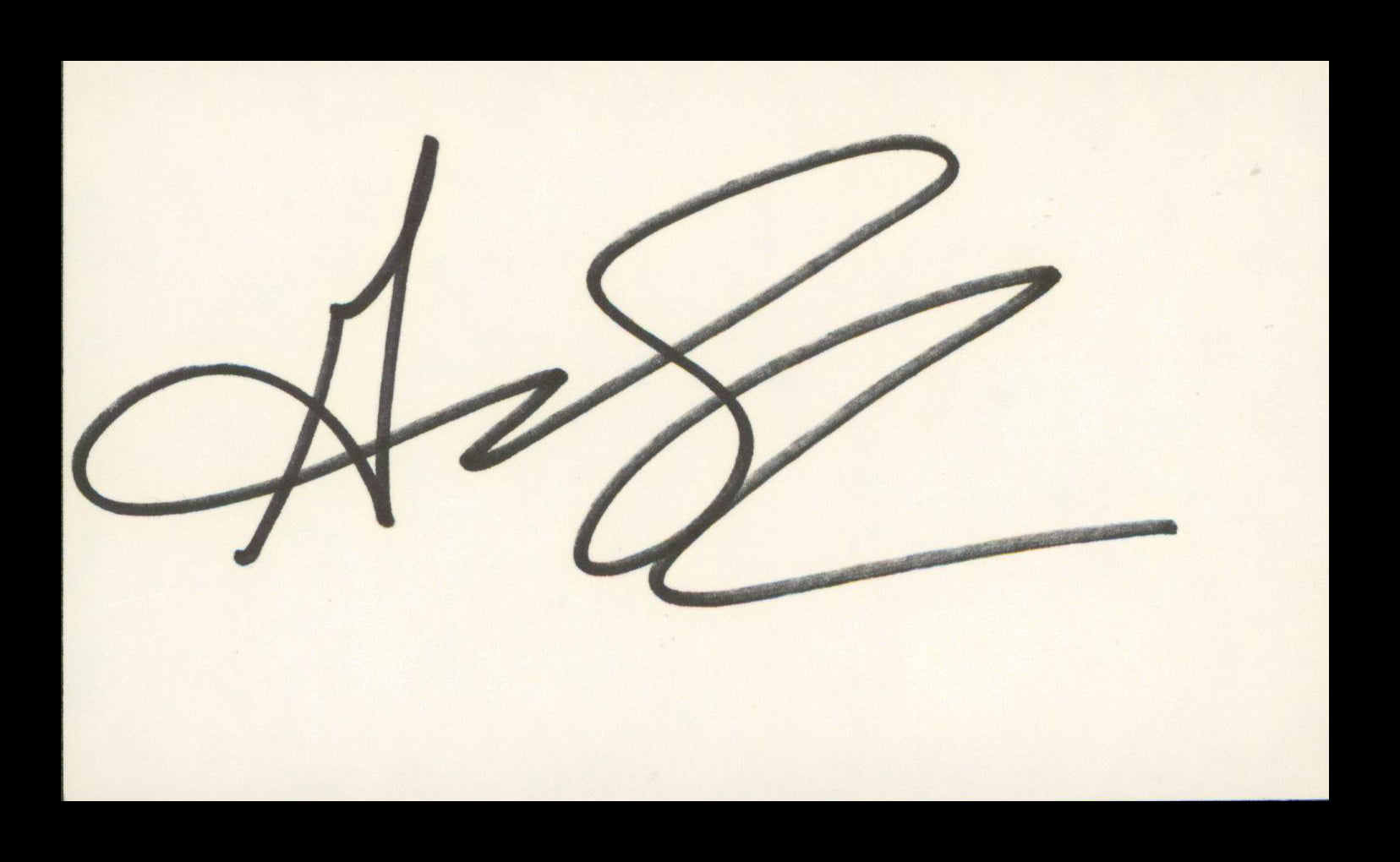 Gina Shock The Go-Go's Authentic Signed 3x5 Index Card Autographed BAS #BP00911