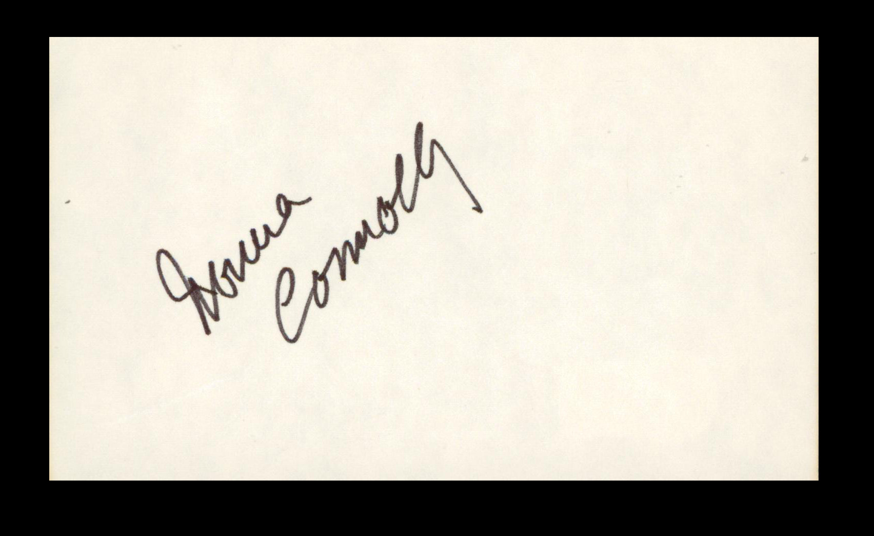 Norma Connolly The Young Marrieds Authentic Signed 3x5 Index Card BAS #BP00921