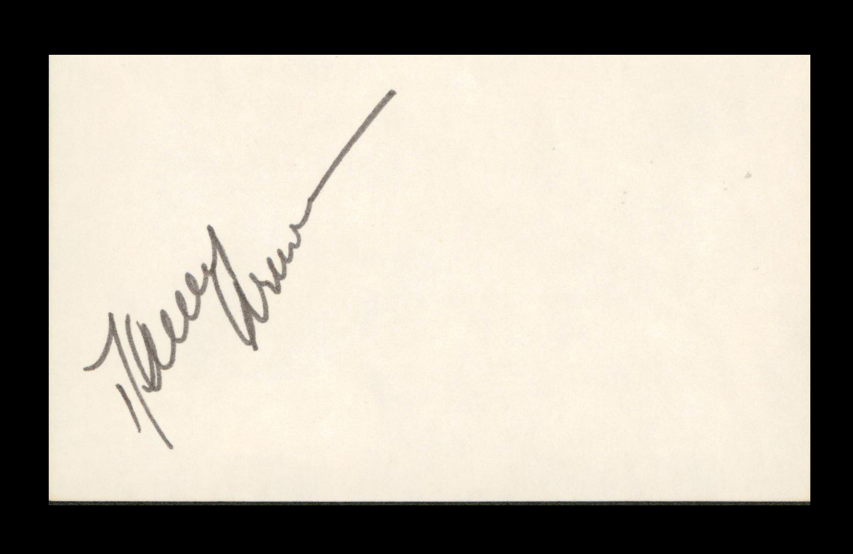 Harry Lewis Key Largo Authentic Signed 3x5 Index Card Autographed BAS #BP00923