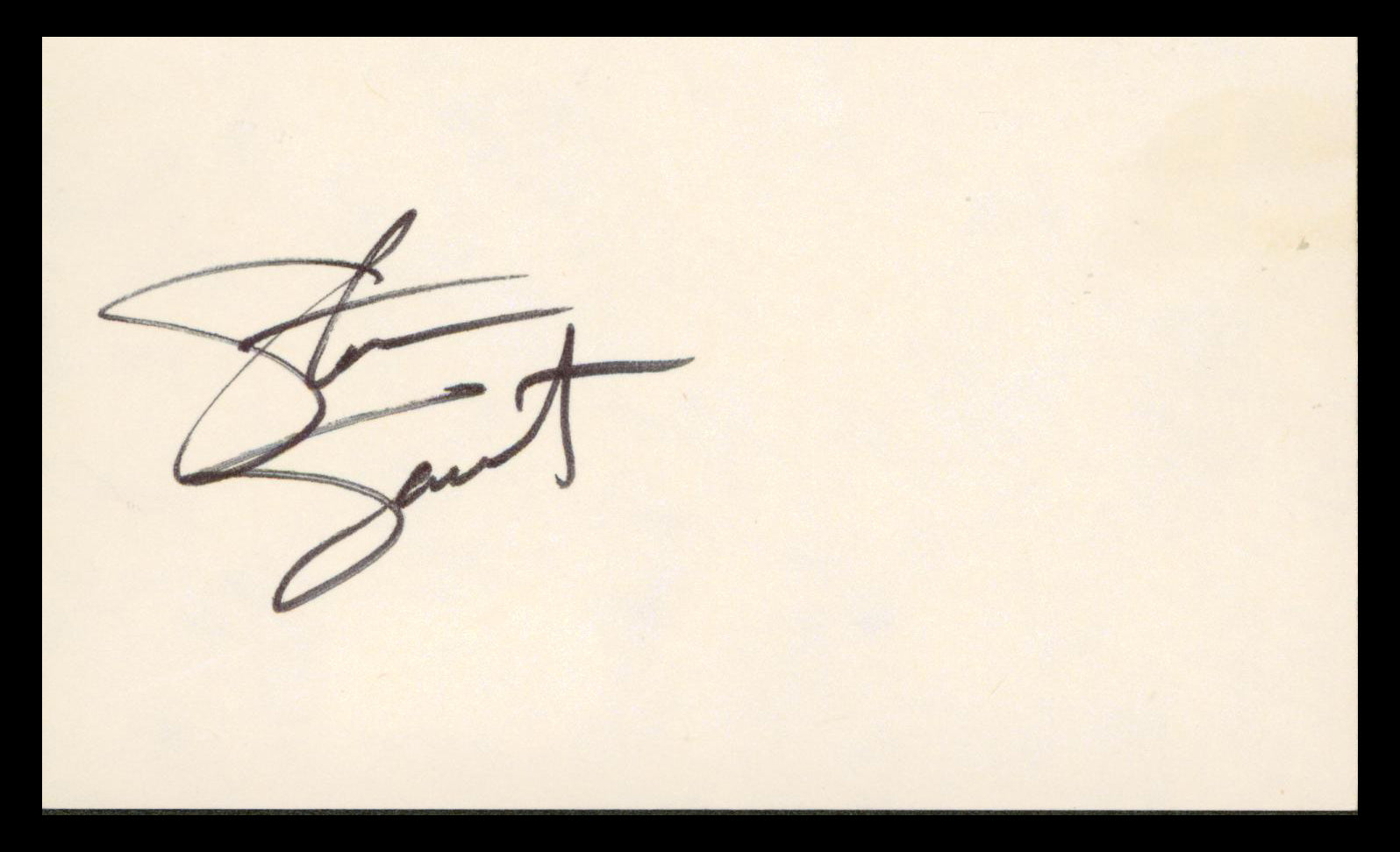 Steven Sweet Warrant Authentic Signed 3x5 Index Card Autographed BAS #BP00925