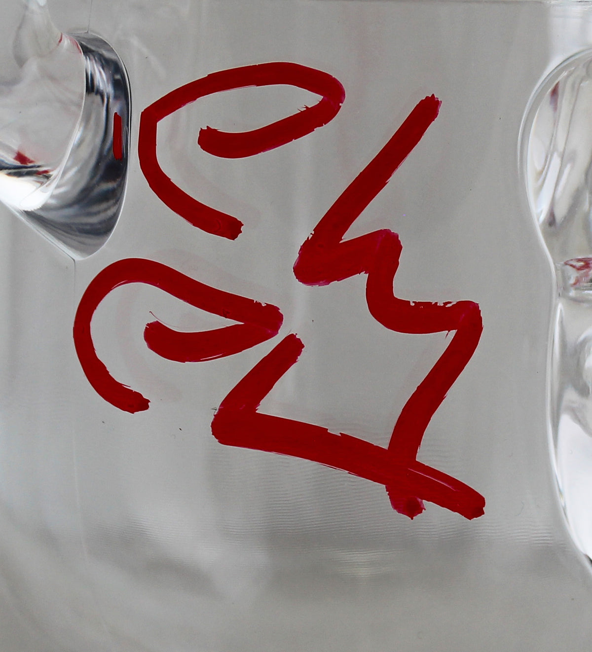 Chevy Chase Christmas Vacation Signed Acrylic Moose Mug w/ Red Sig BAS Witnessed