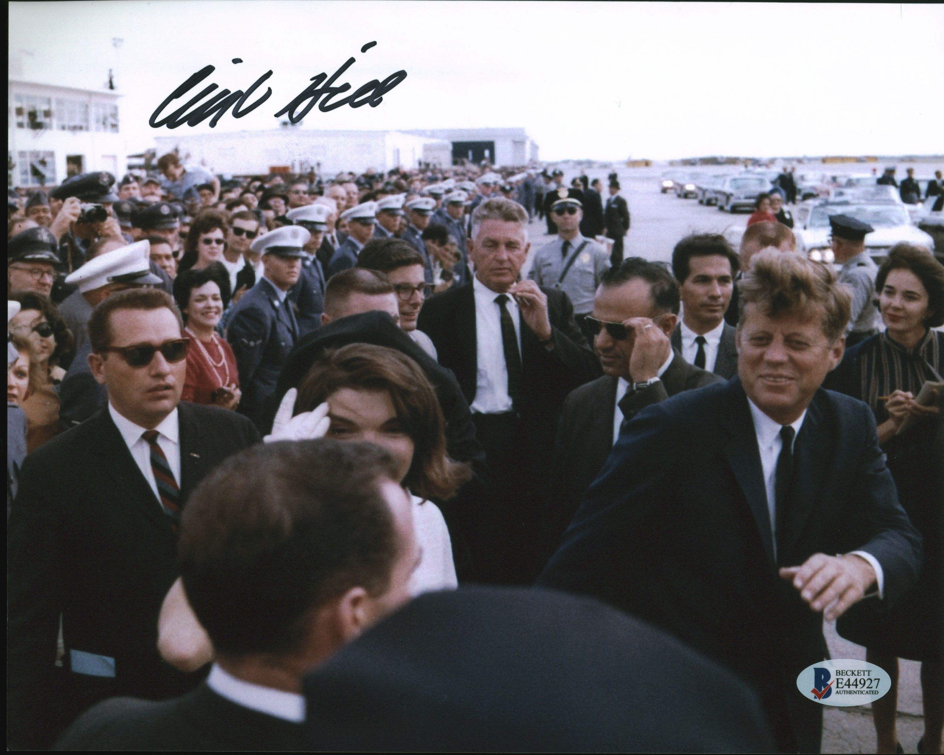 Clint Hill JFK Assassination Secret Service Agent Signed 8x10 Photo BAS #E44927