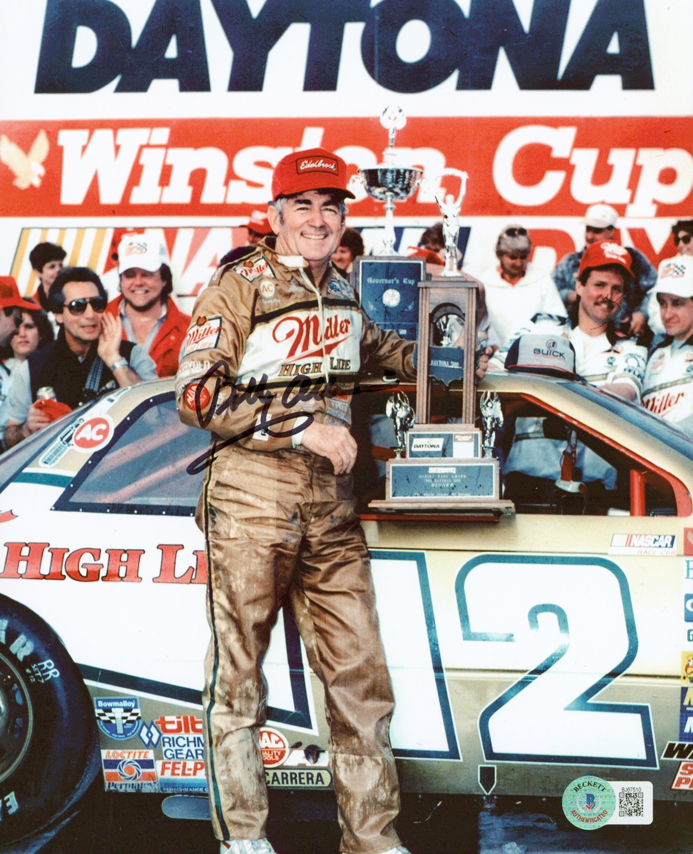 Bobby Allison NASCAR Authentic Signed 8x10 Photo Autographed BAS #BJ67510