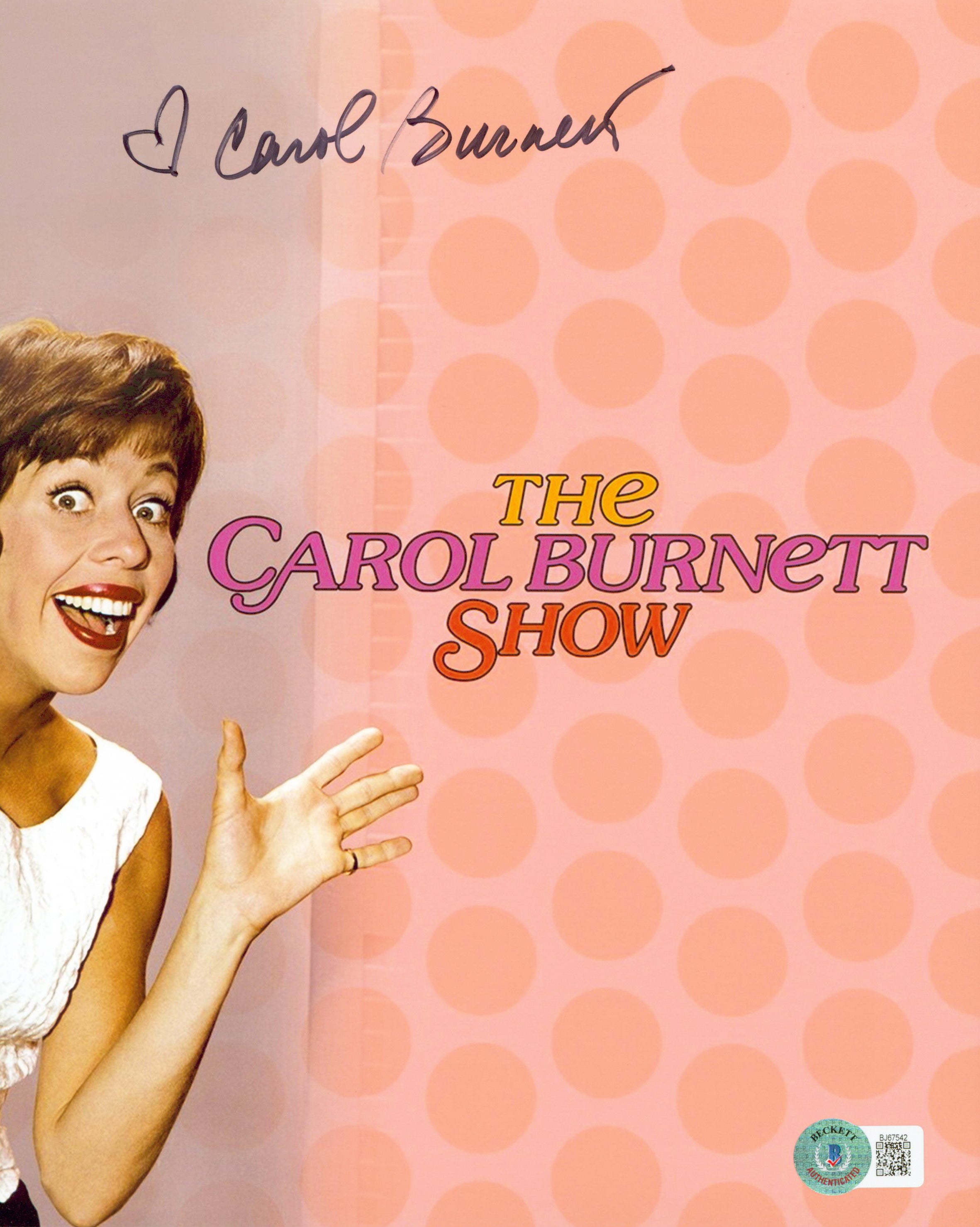 Carol Burnett Authentic Signed 8x10 Photo Autographed BAS #BJ67542